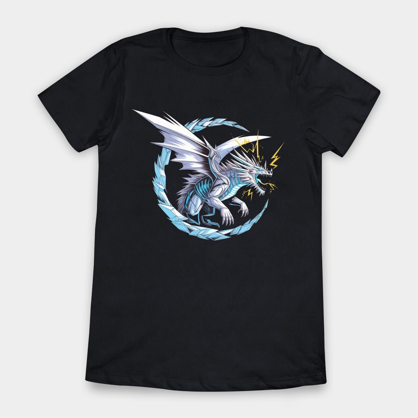 Blue-Eyes White Dragon Yu-Gi-Oh Fan Art Women's T-Shirt