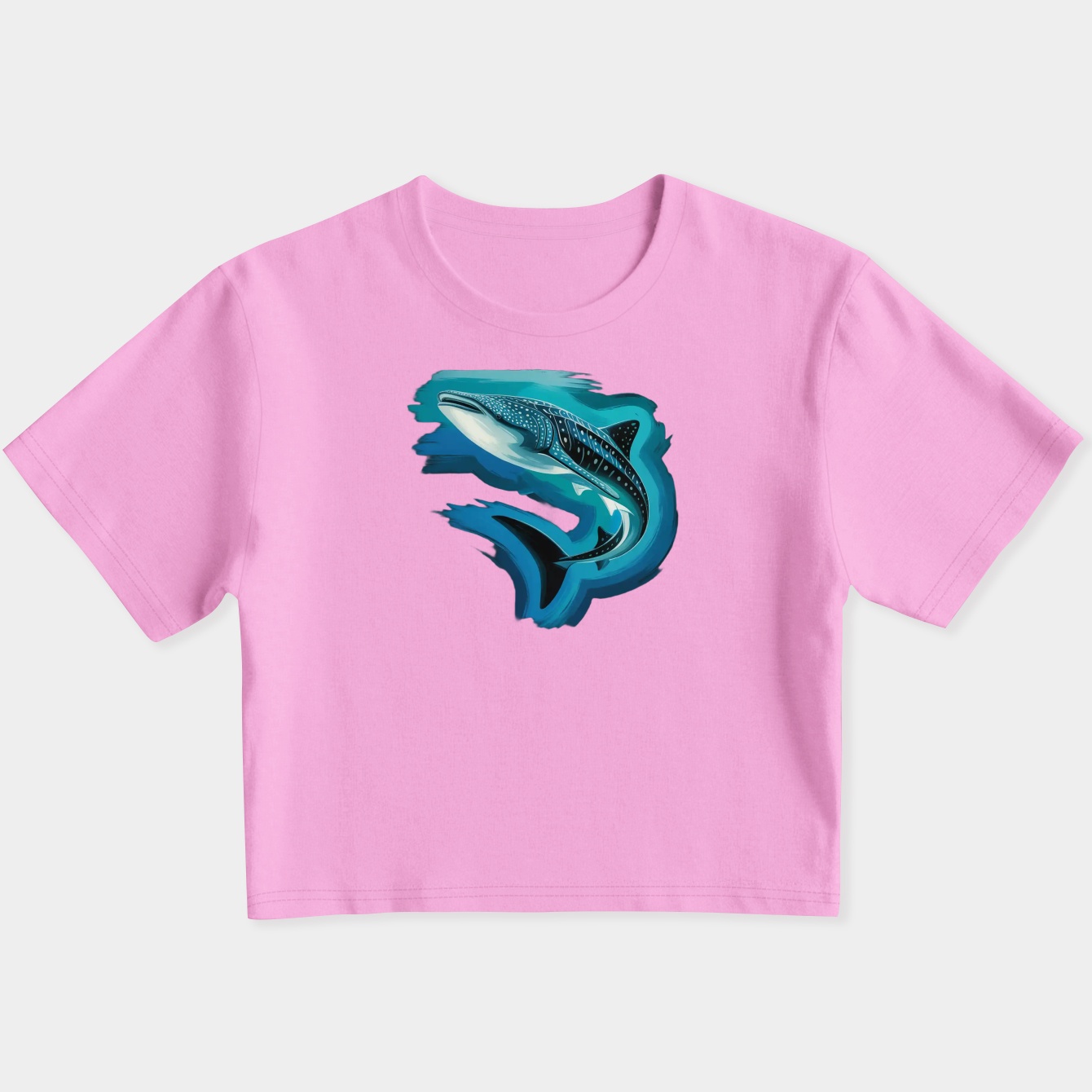 Whale shark Women's Slim Fit Baby Tee