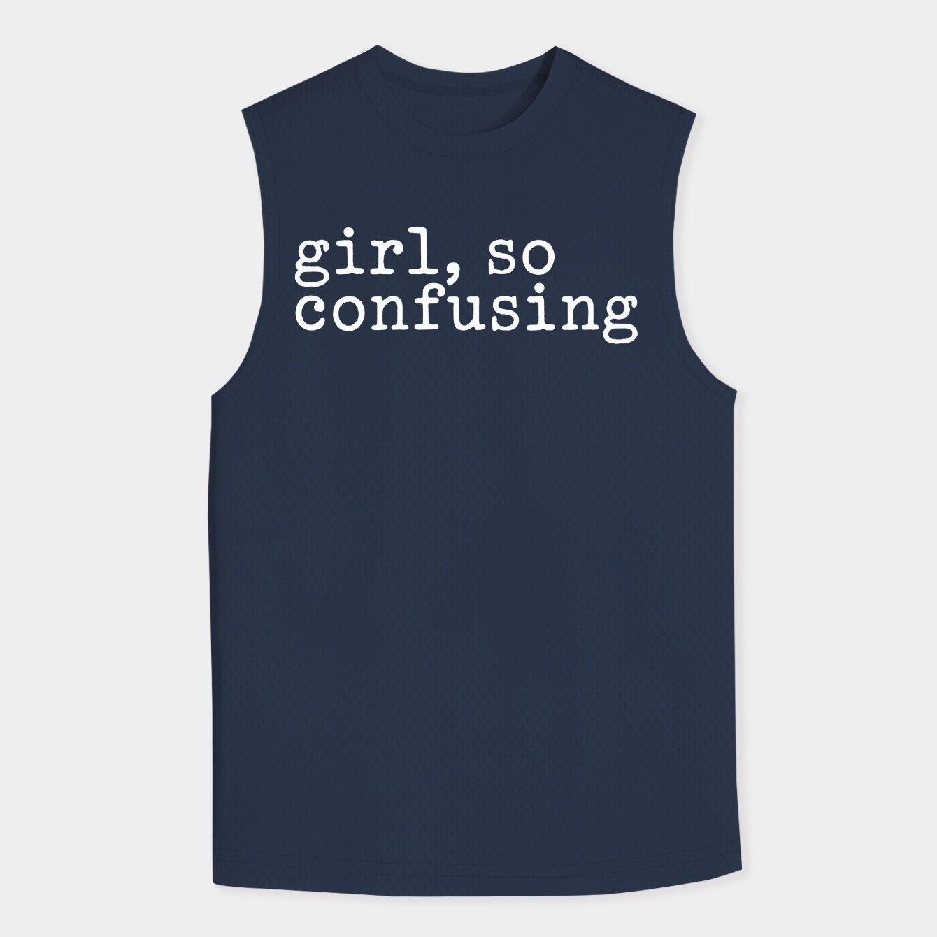 girl, so confusing Men's Big & Tall Tank Top