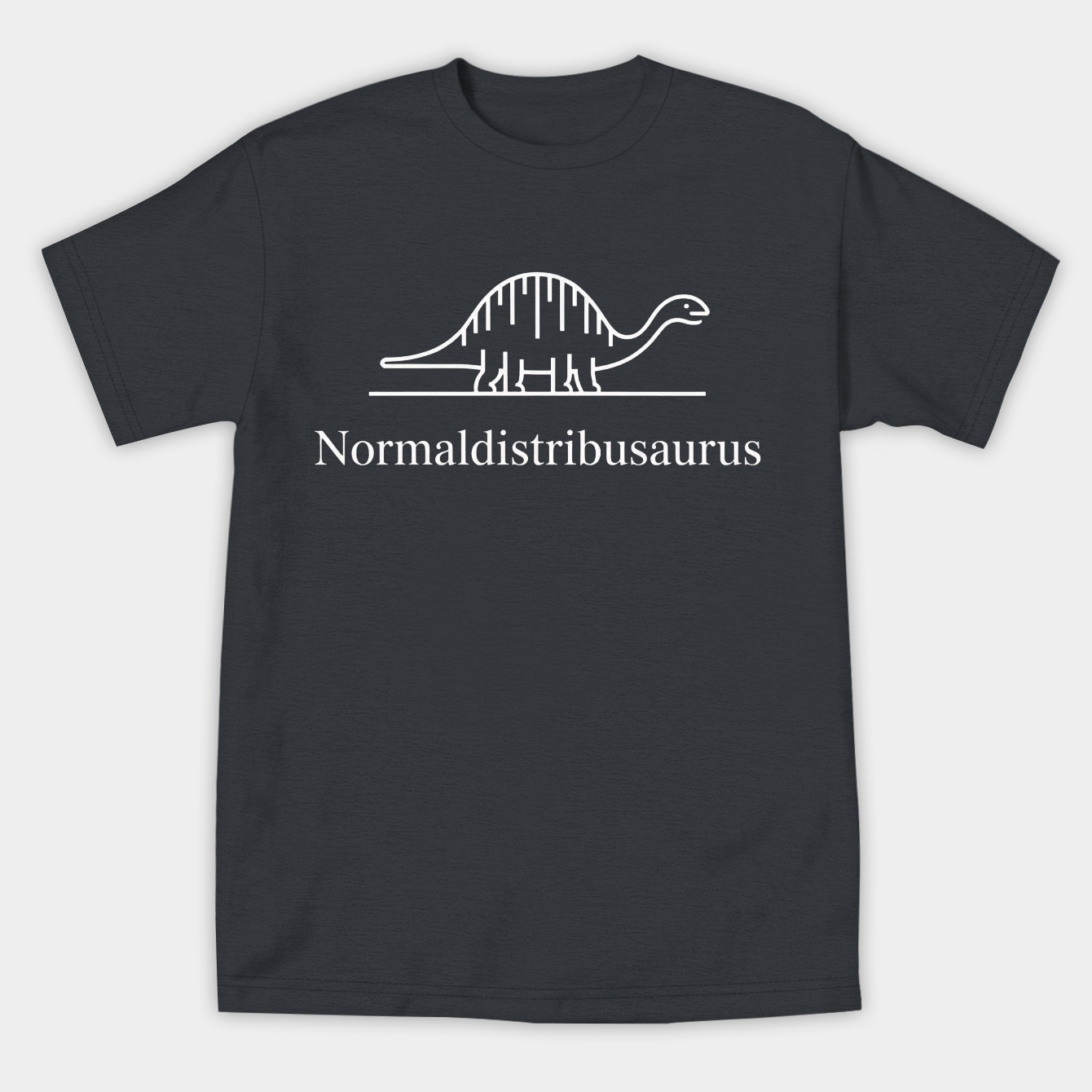 Math Statistics Normal Distribution Dinosaur Geek Women's Athletic Performance T-Shirt