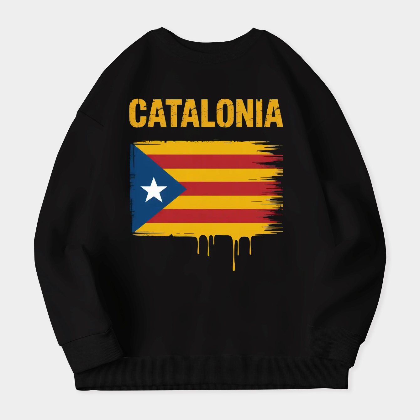 Catalonia Flag Grunge Style