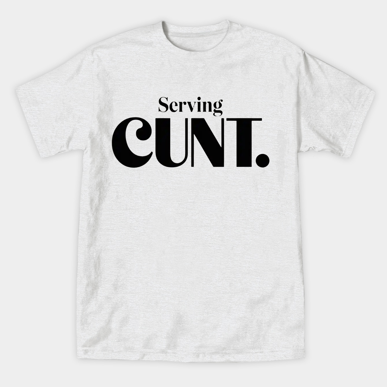 SERVING CUNT Women's Athletic Performance T-Shirt
