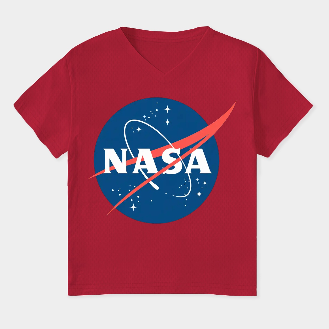 NASA logo Women's Plus Size V-Neck T-Shirt