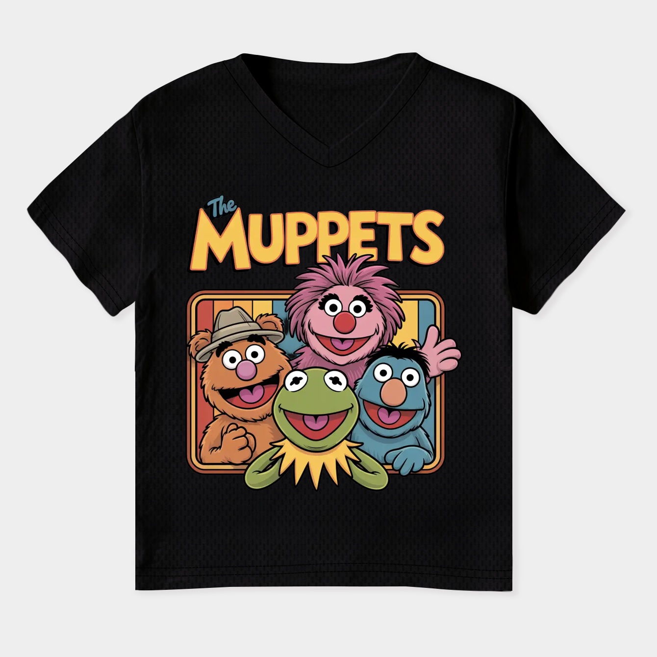 The Muppets Retro Poster Women's Plus Size V-Neck T-Shirt