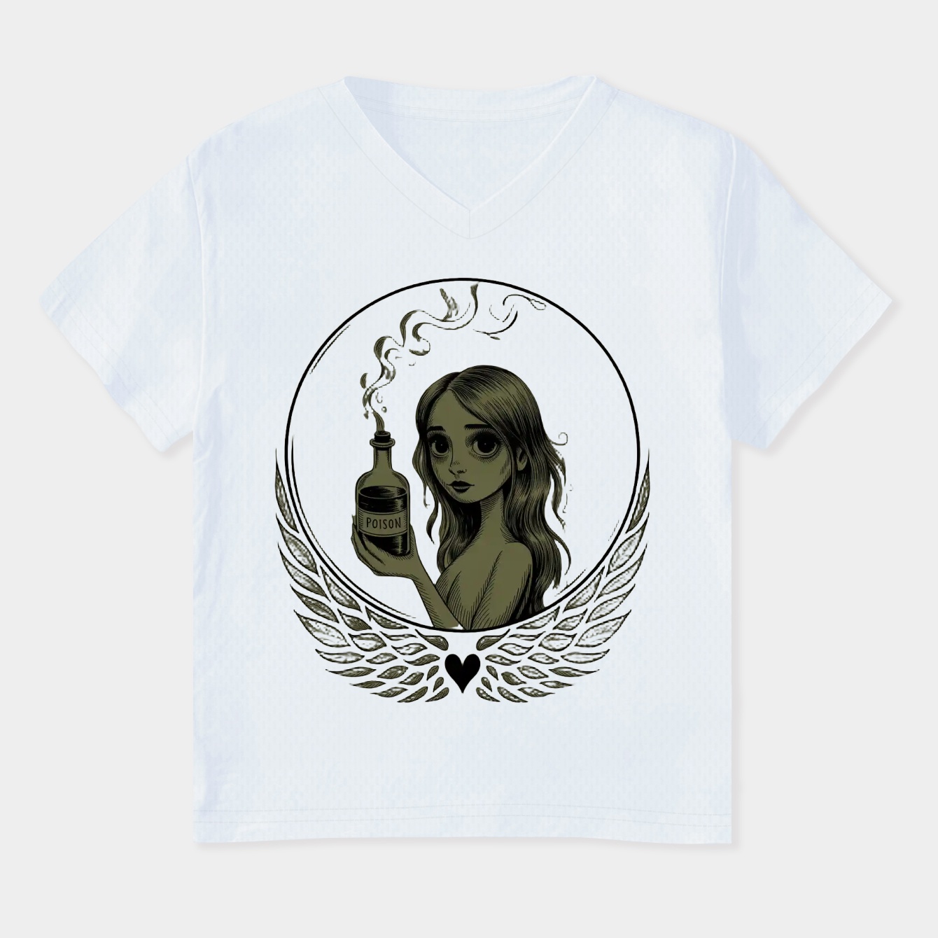 Corpse Bride Emily Poison Women's Plus Size V-Neck T-Shirt