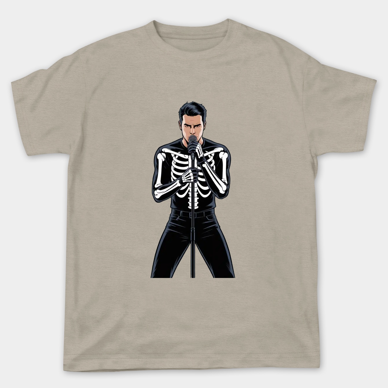 DANZIG Skeleton Singer Graphic Women's Plus Size T-shirt