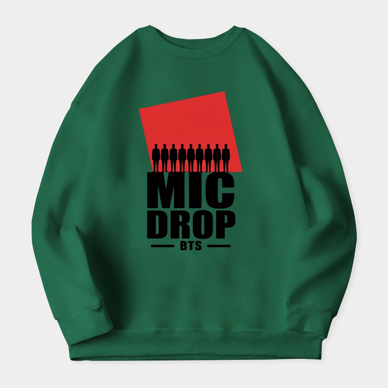 MIC Drop BTS Women's Plus Size Sweatshirt