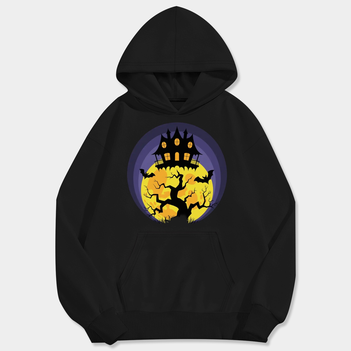 Haunted House Men's Big & Tall Hoodie