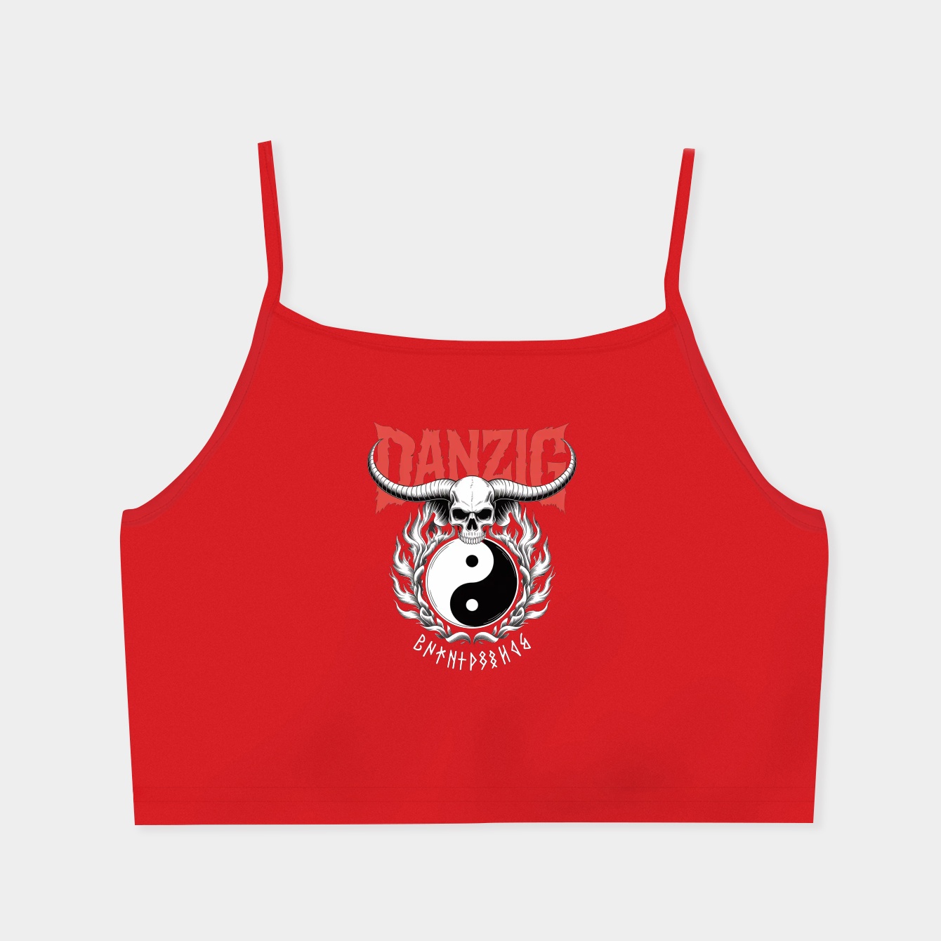 Danzig 4P Tribute Women's  Spaghetti Strap Tank Top