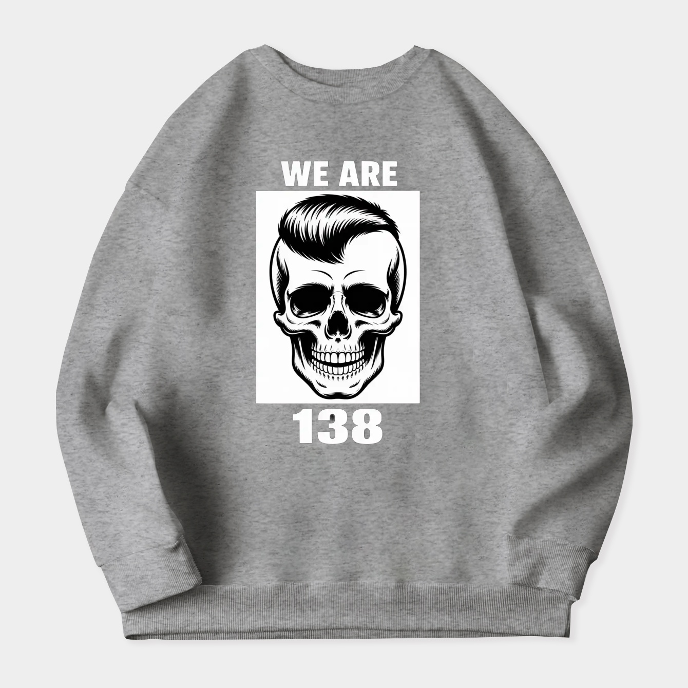 We are 138 skull with devil lock Women's Plus Size Sweatshirt