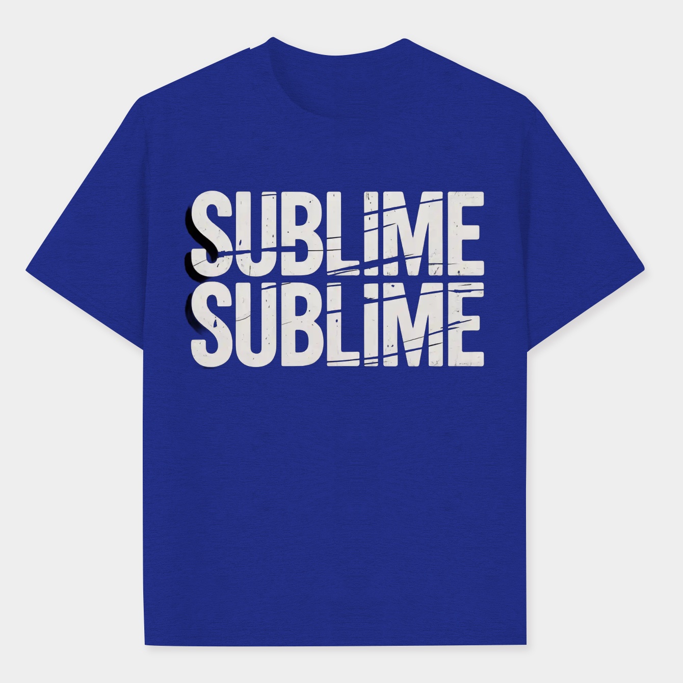 Sublime Double Text Design Men's Performance Athletic T-Shirt