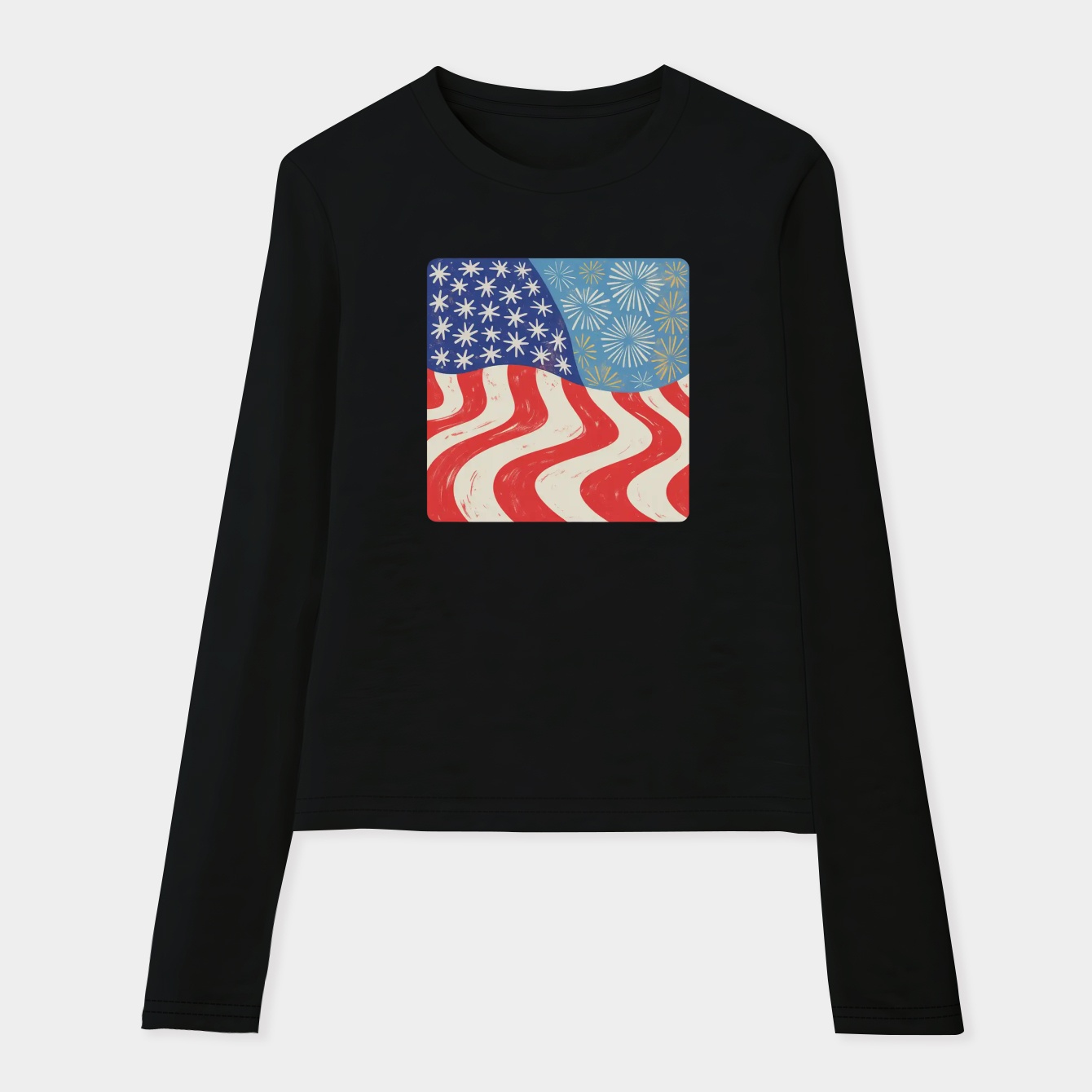 Freedom Waves Women's Soft Long Sleeve T-Shirt