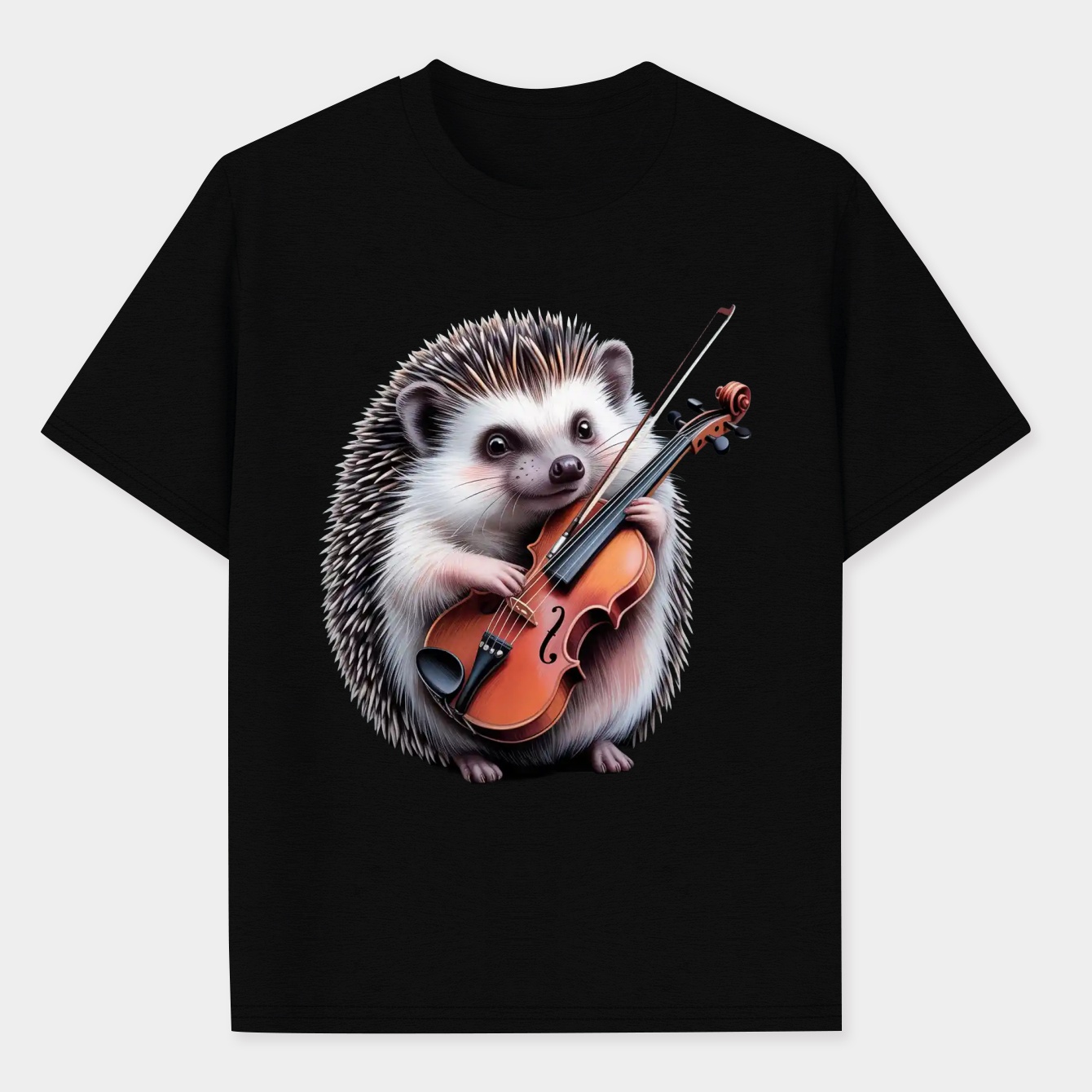 Hedgehog violin player Men's Performance Athletic T-Shirt