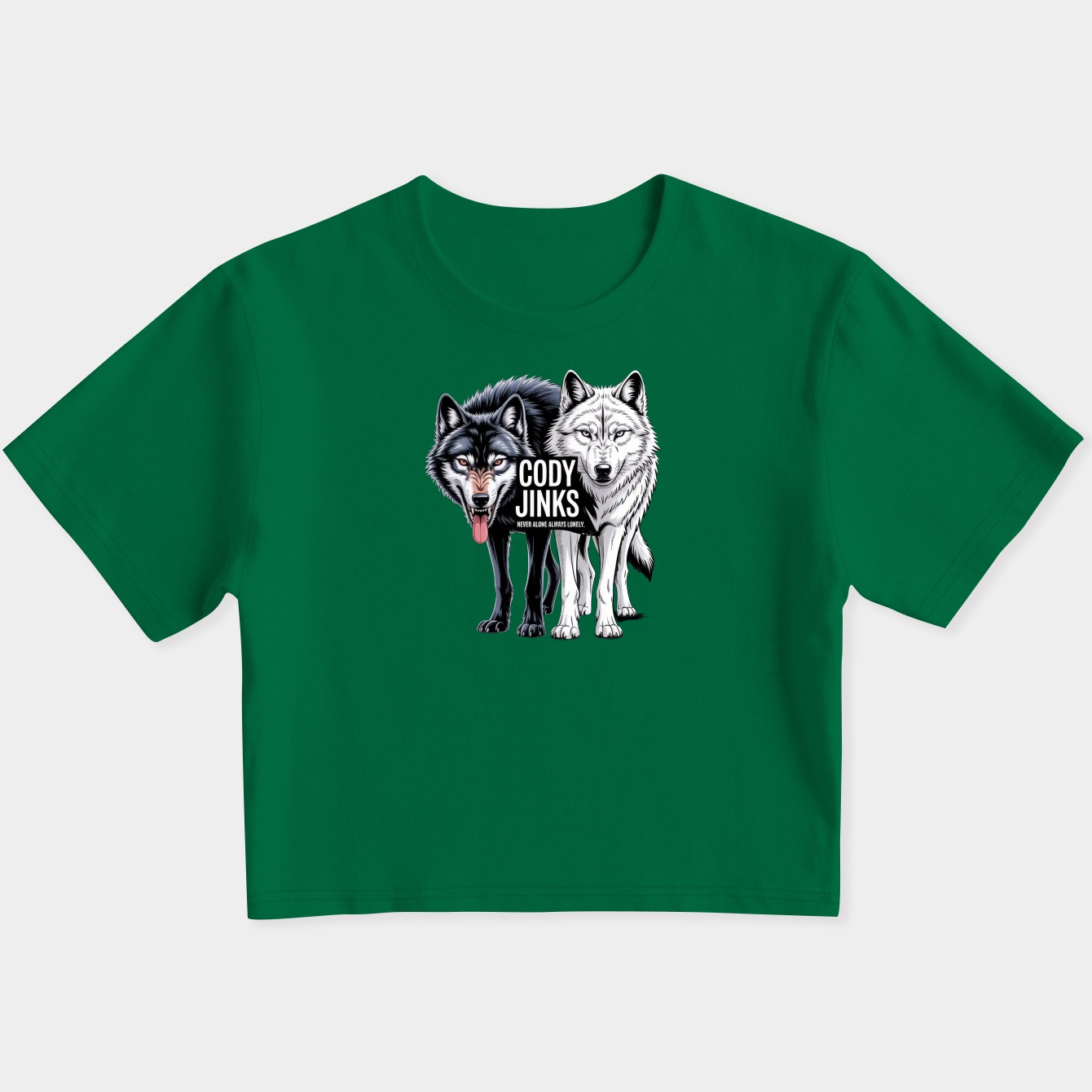 Cody wolf Women's Slim Fit Baby Tee