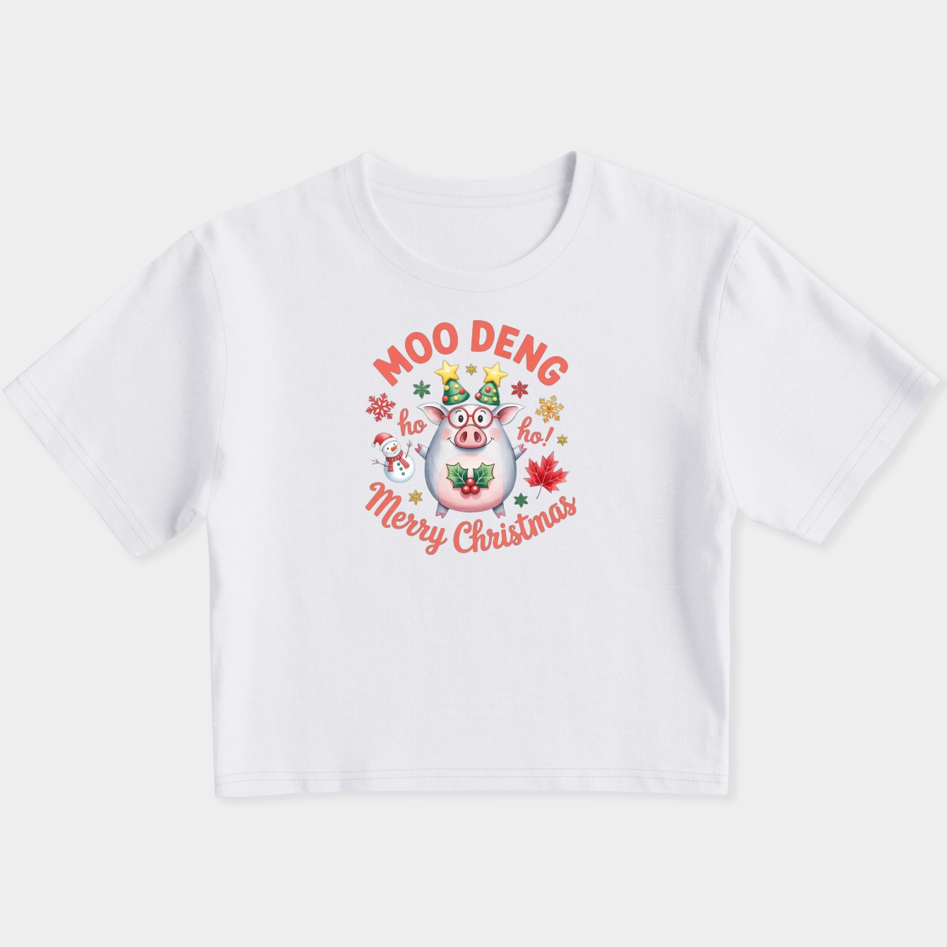 Moo Deng Women's Slim Fit Baby Tee