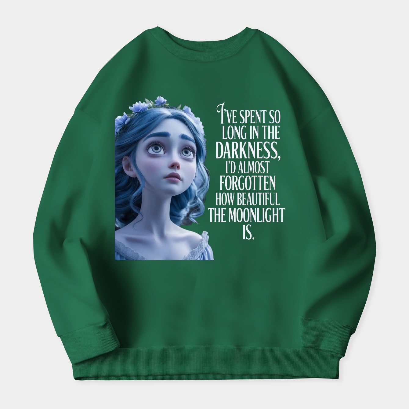 Corpse Bride Beautiful Moonlight Women's Crewneck Sweatshirt