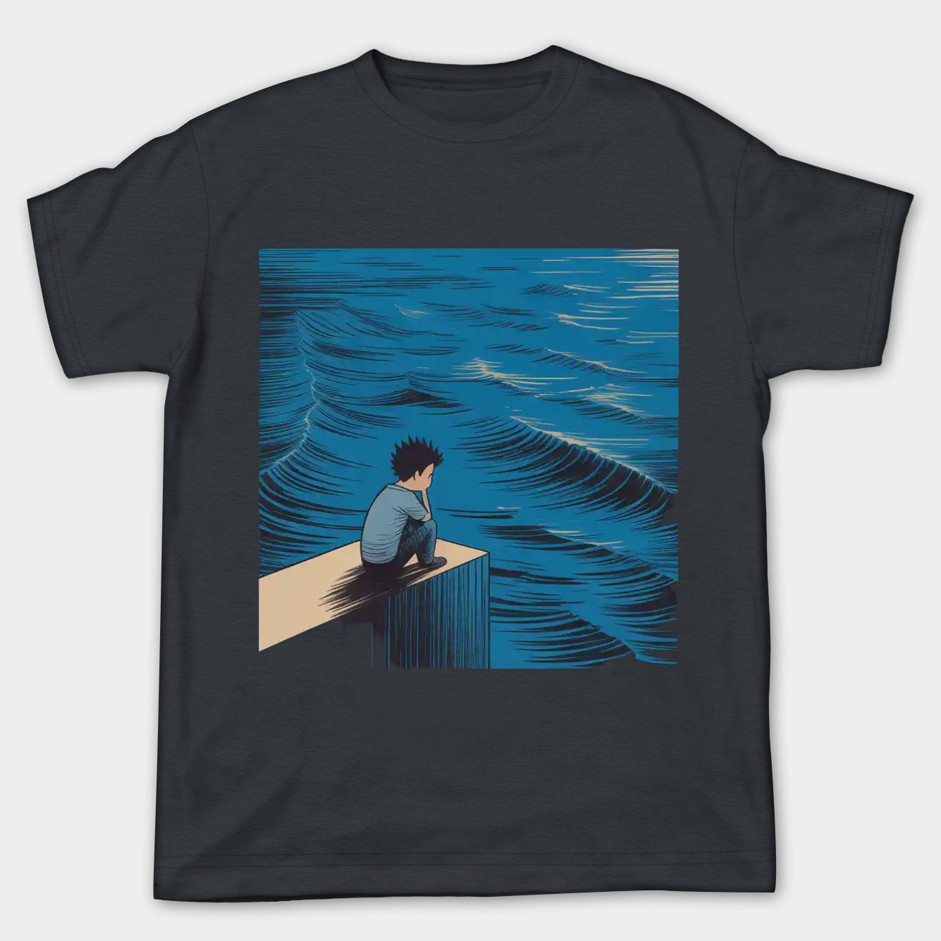 Goku on a Beach Women's Plus Size T-shirt