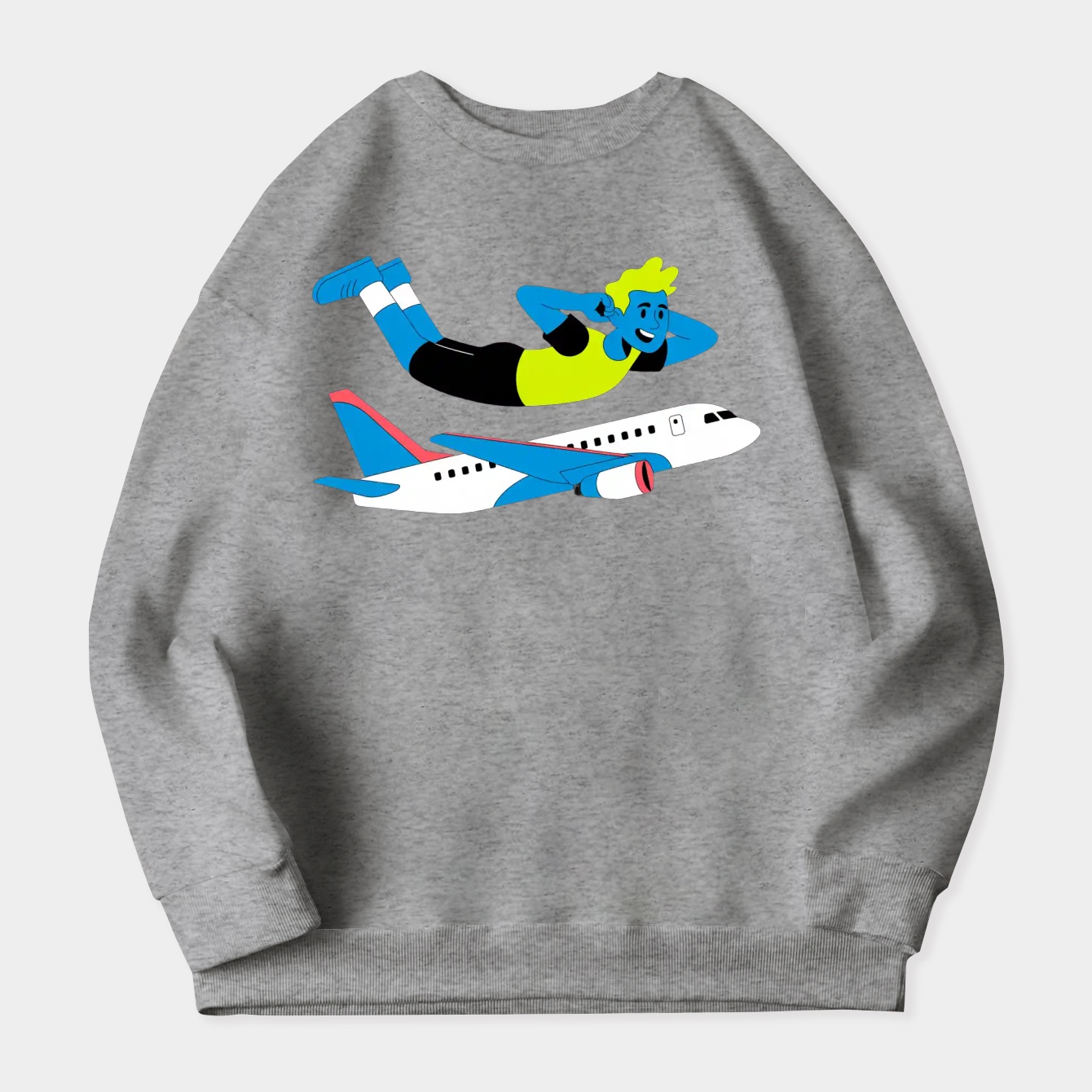 Invincible Flying Next to Plane