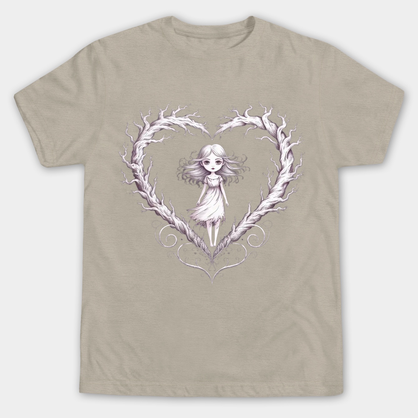 Corpse Bride Emily Forest Walk Men's Big & Tall T-shirt