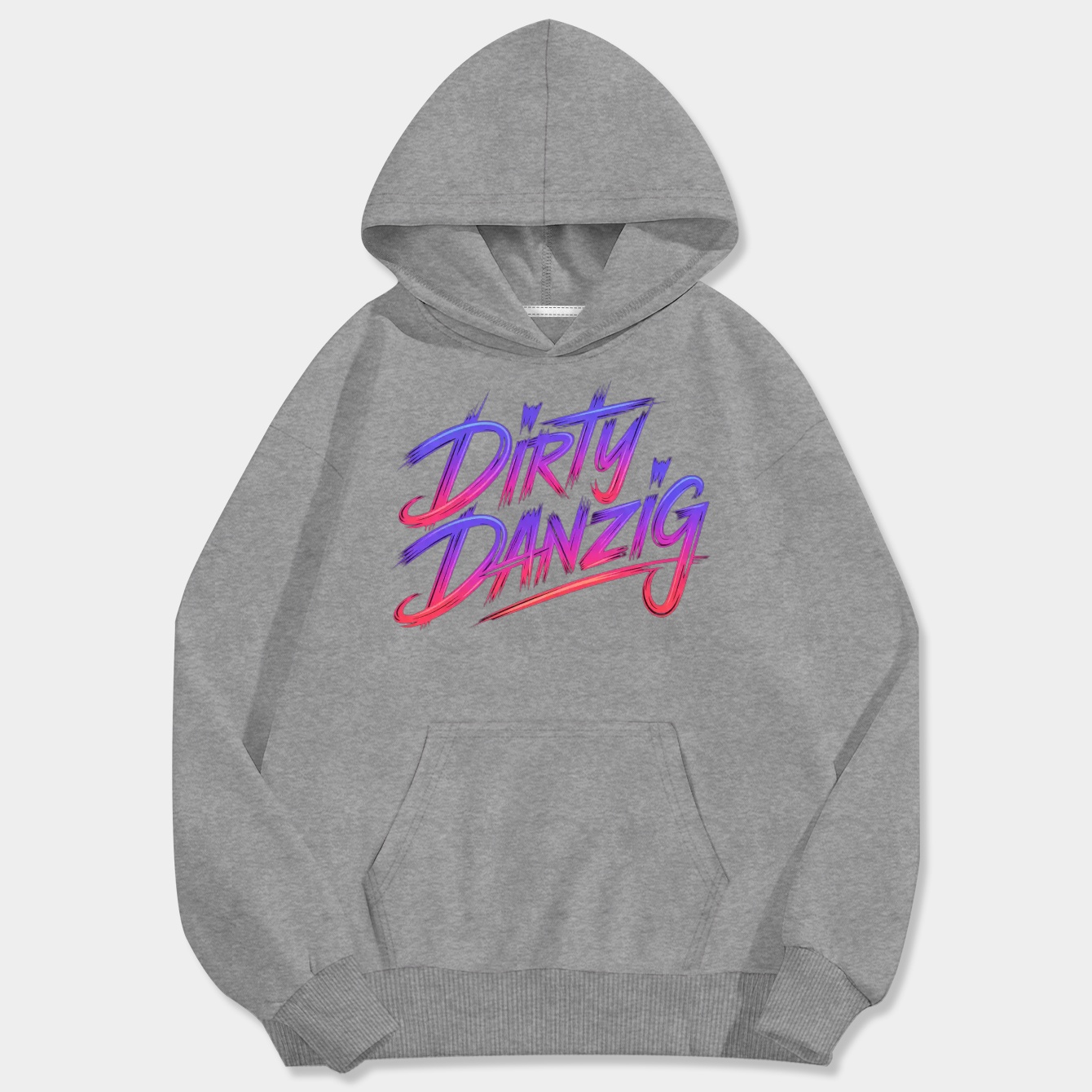 Danzig Neon Script Style Men's Big & Tall Hoodie