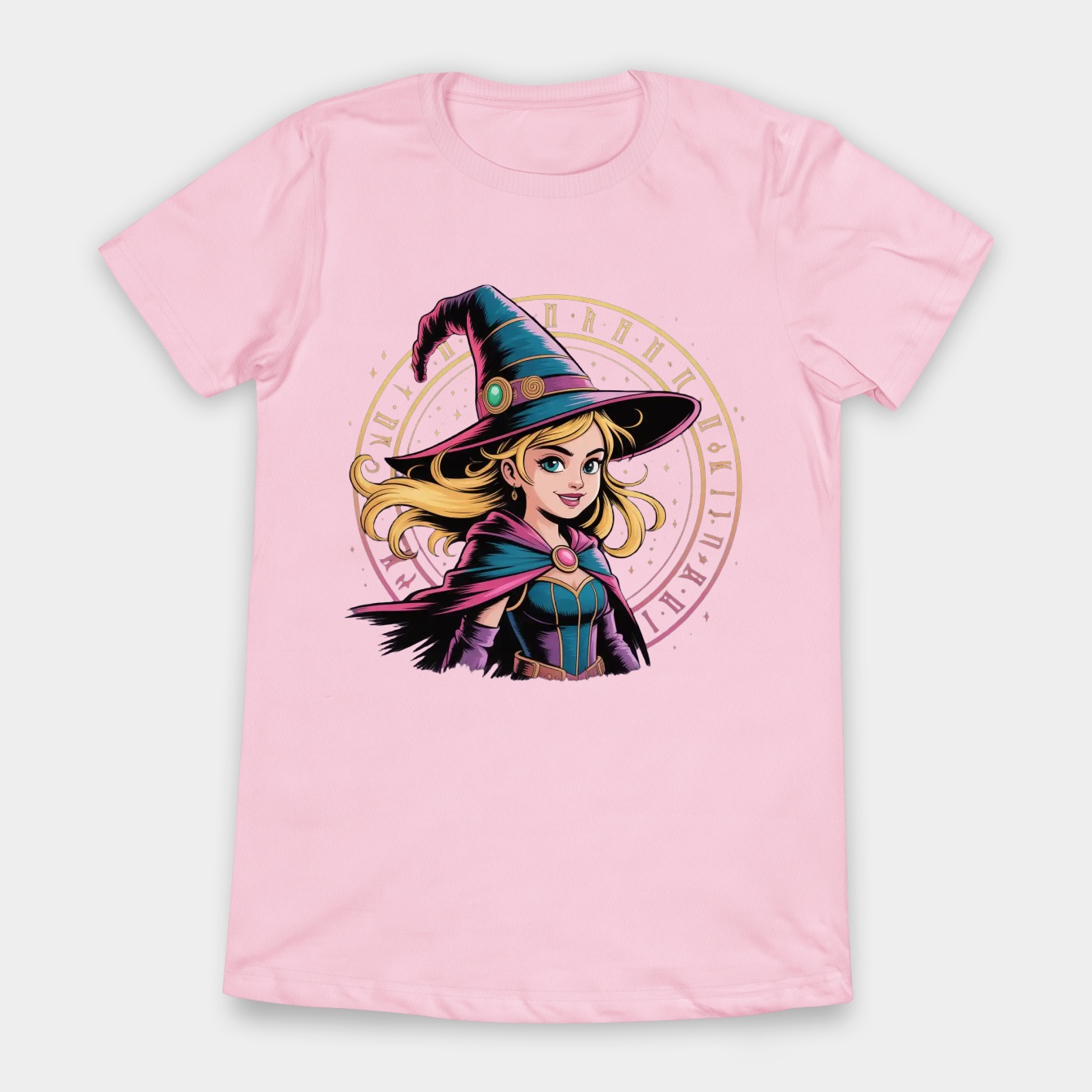 dark magician girl neon fantasy Women's T-Shirt