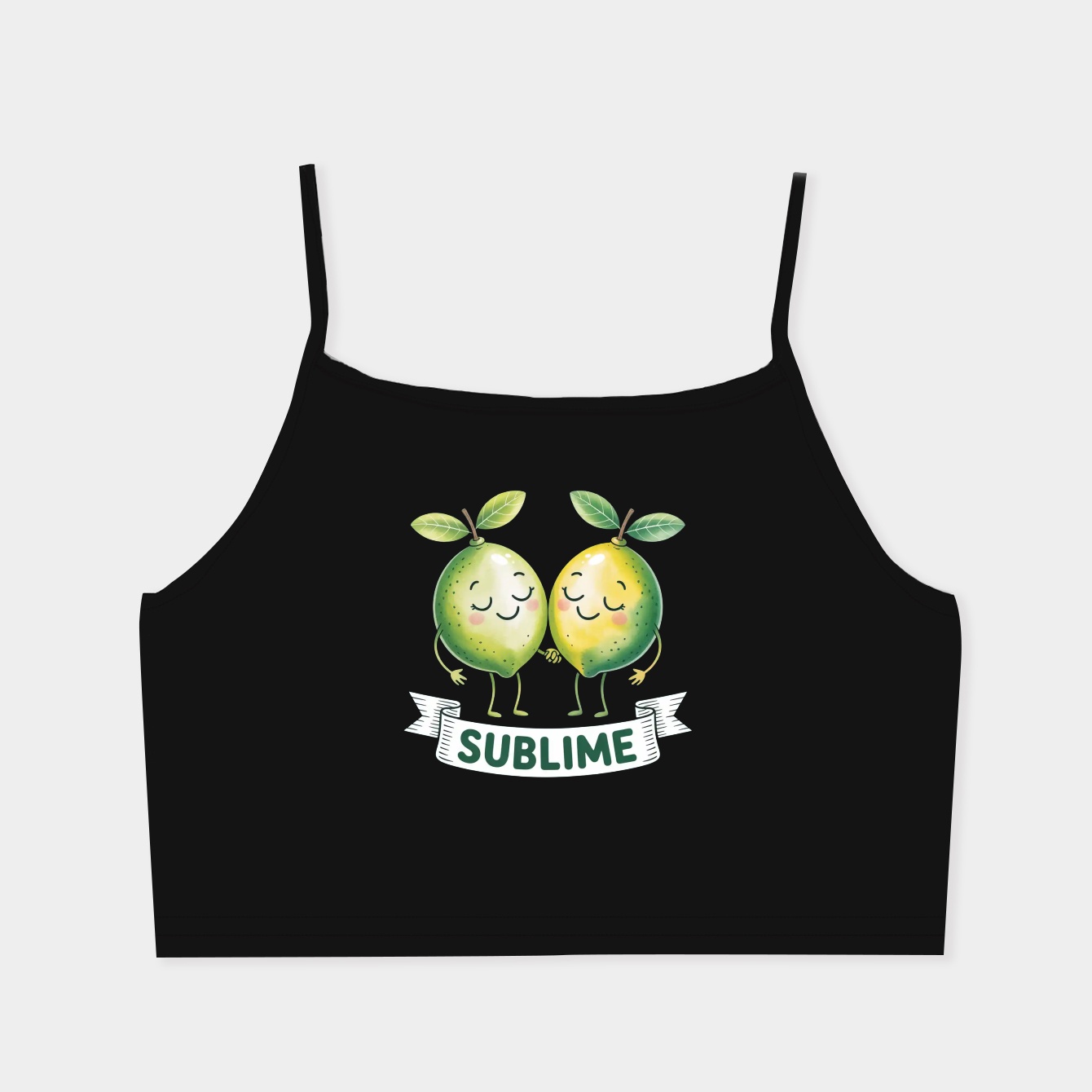 Sublime Limes Women's  Spaghetti Strap Tank Top