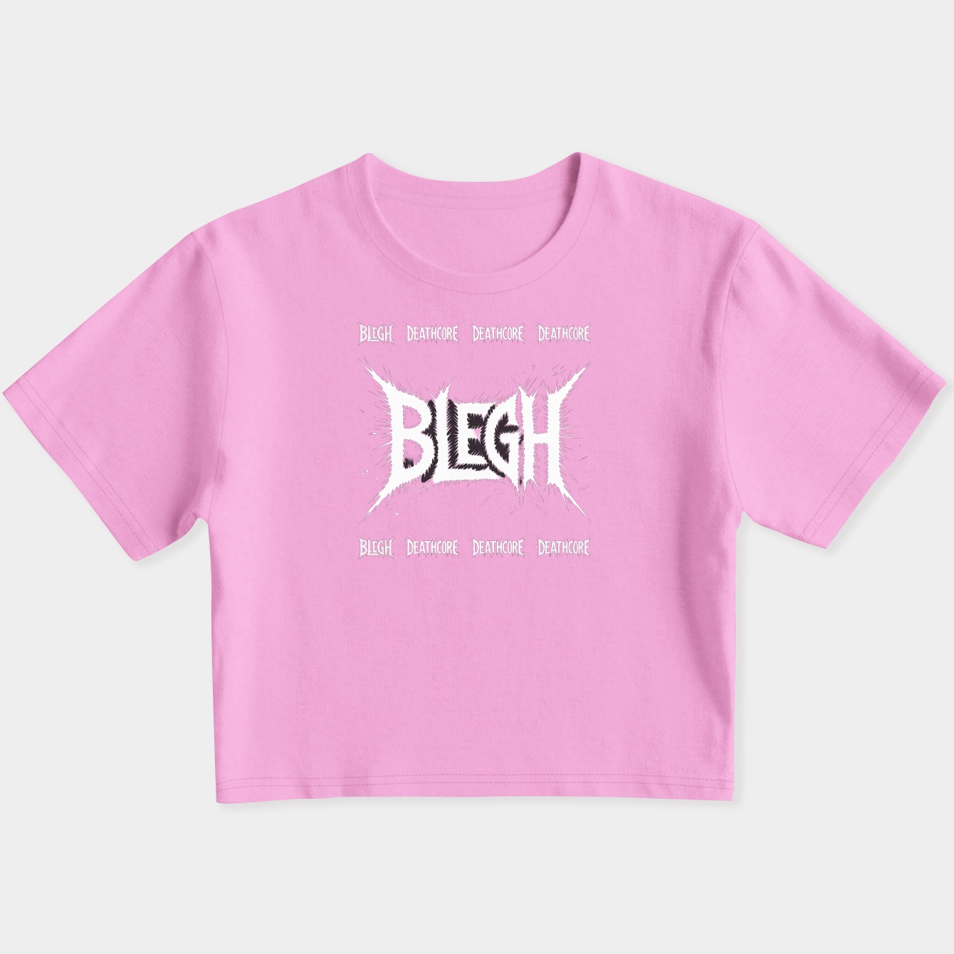 BLEGH Metalcore Deathcore Women's Slim Fit Baby Tee