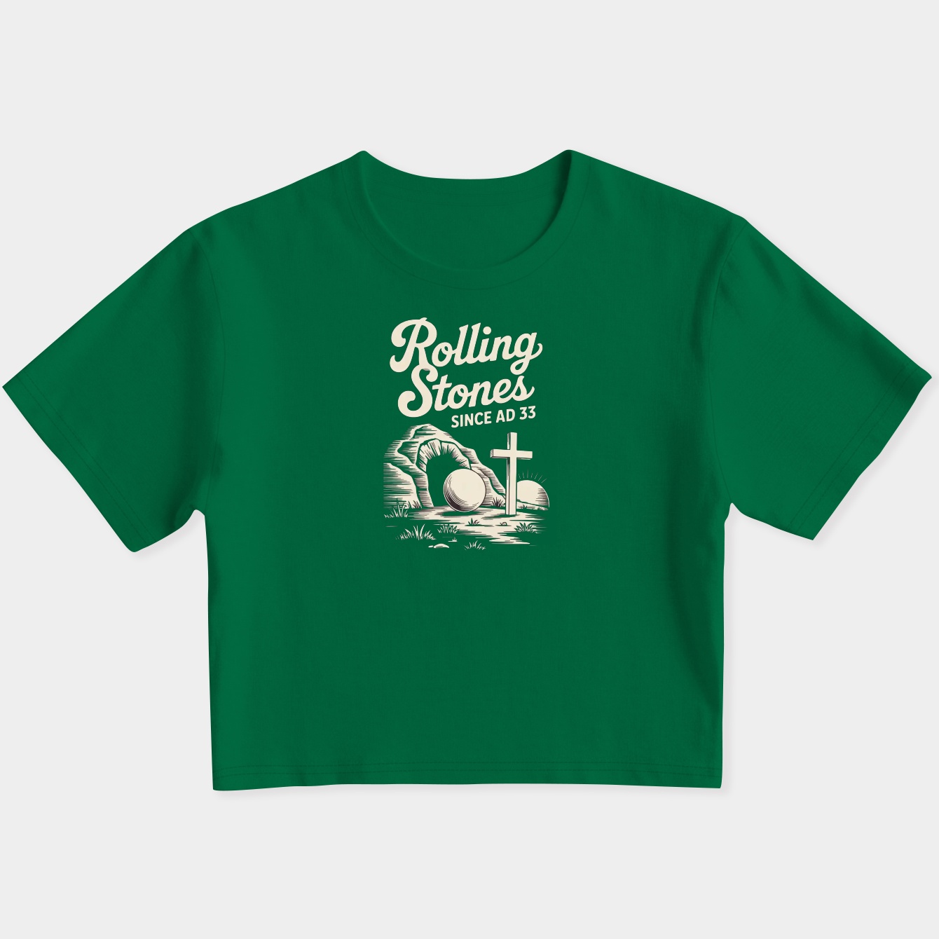 Easter Jesus, Christian Easter, He is Risen, Bible Verse, Funny Easter Women's Slim Fit Baby Tee