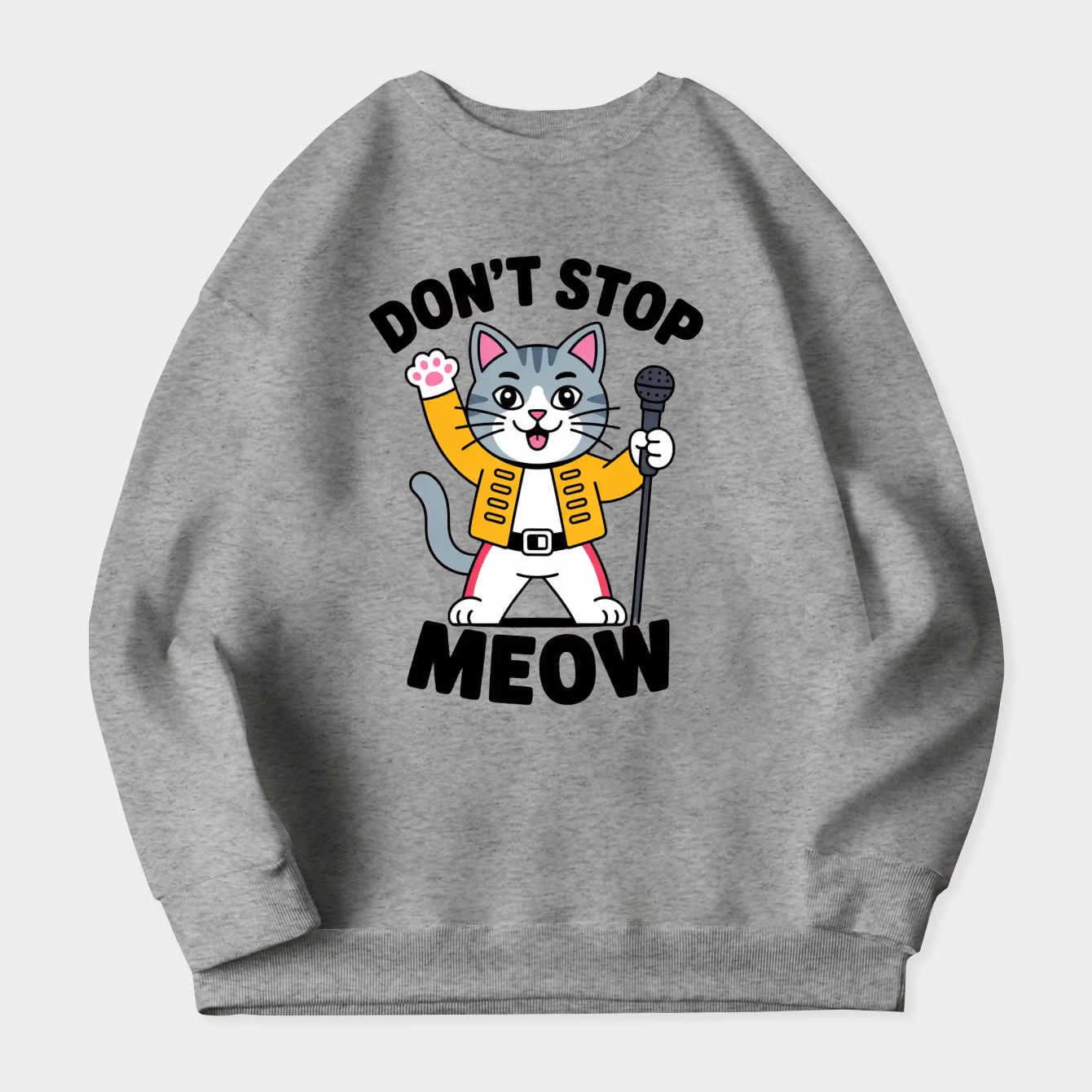 Don't Stop Meow Women's Crewneck Sweatshirt
