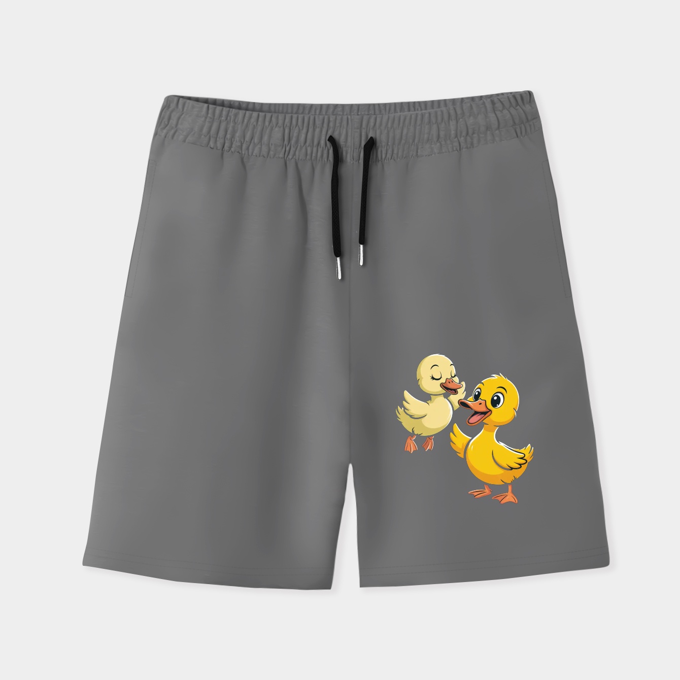 Duckie and Duck: Jumpy Men's Quick-Dry Athletic Shorts