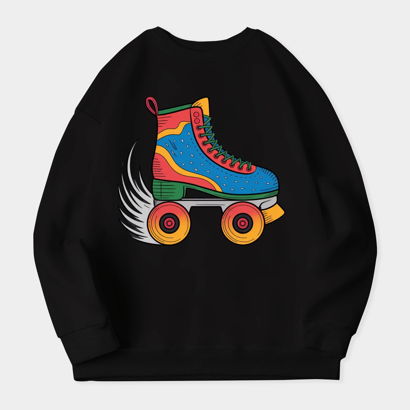 Roller Skate in Motion Women's Crewneck Sweatshirt