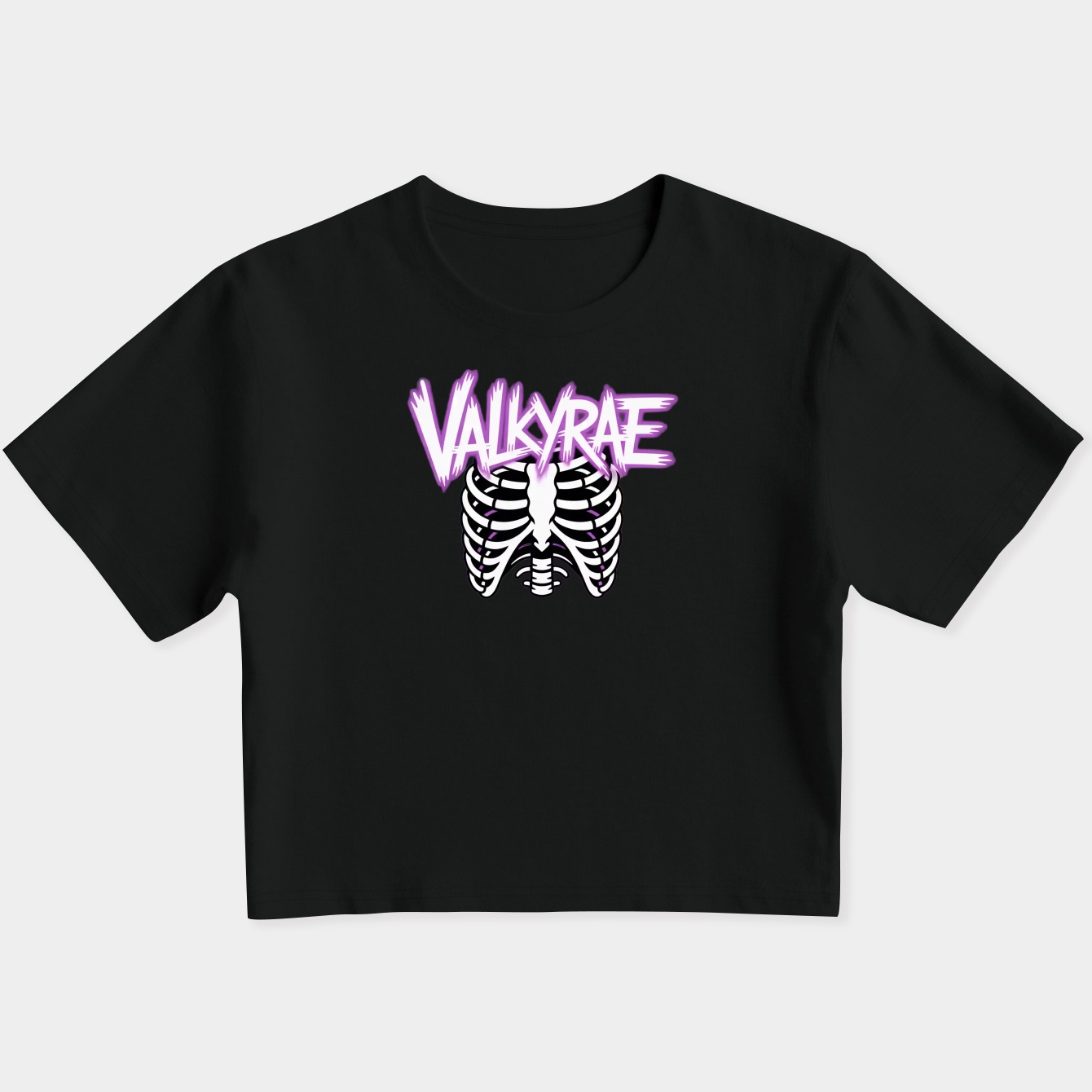 Valkyrae Rib Cage Women's Slim Fit Baby Tee