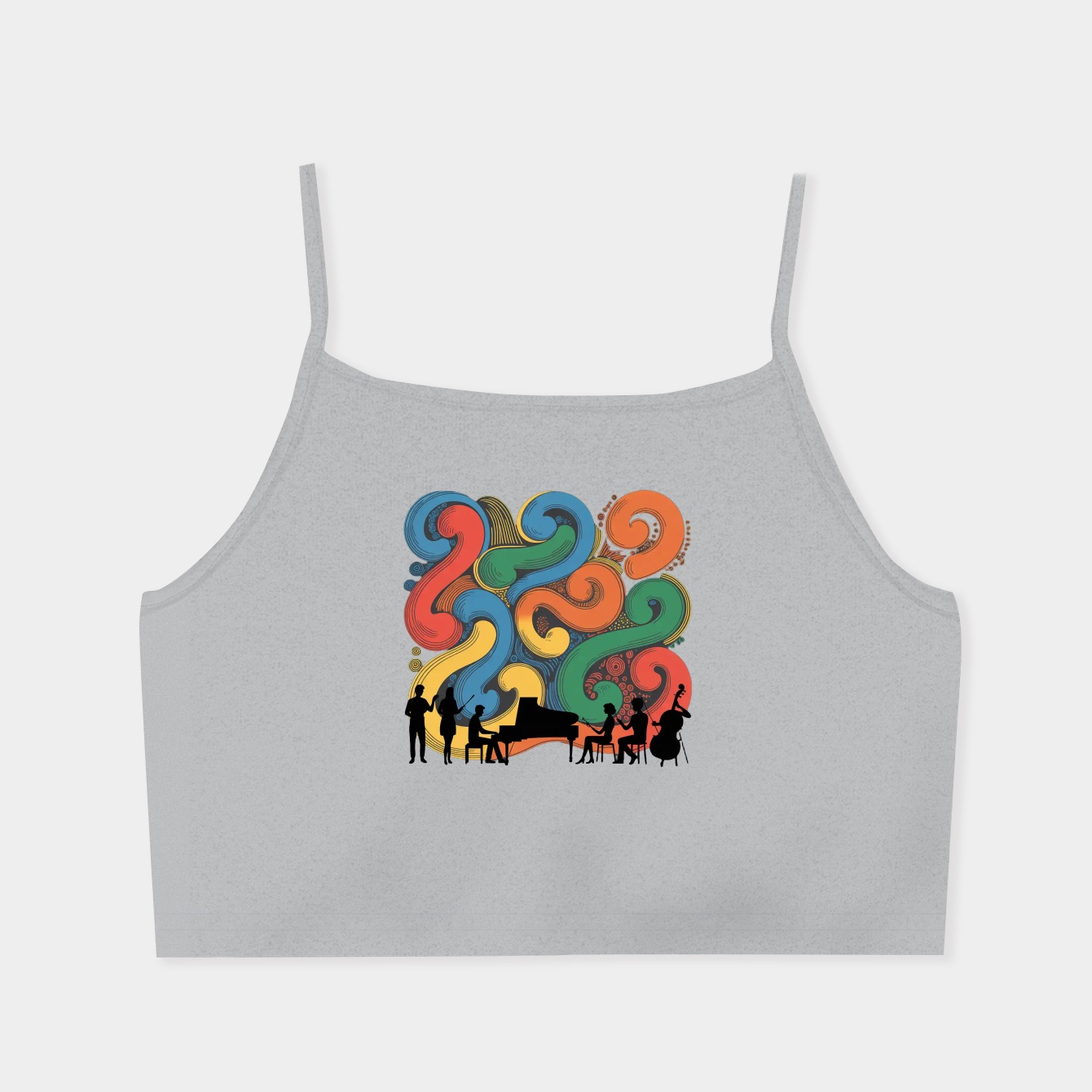 Melodic Muse Women's  Spaghetti Strap Tank Top