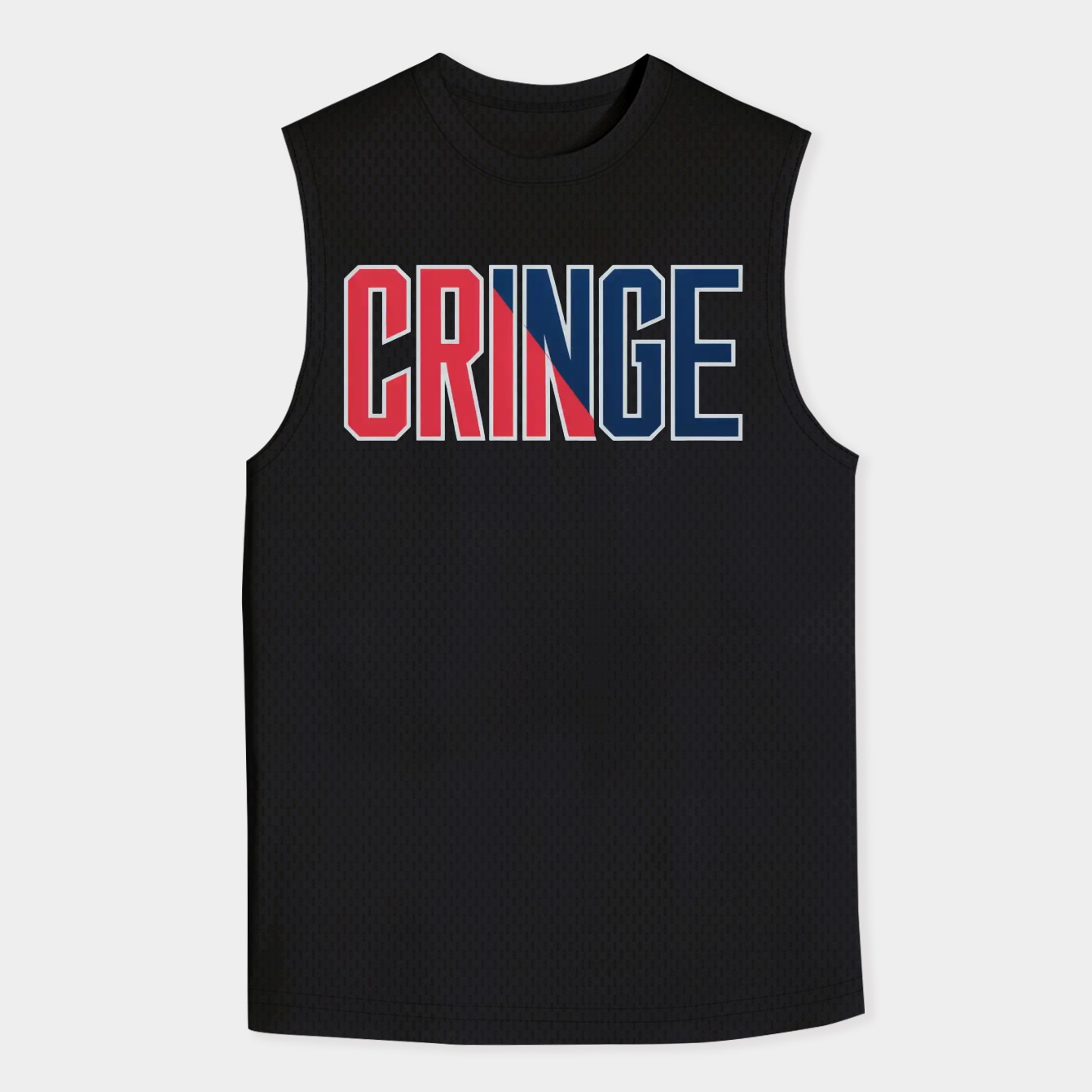 CRINGE Bold Split Logo Men's Big & Tall Tank Top