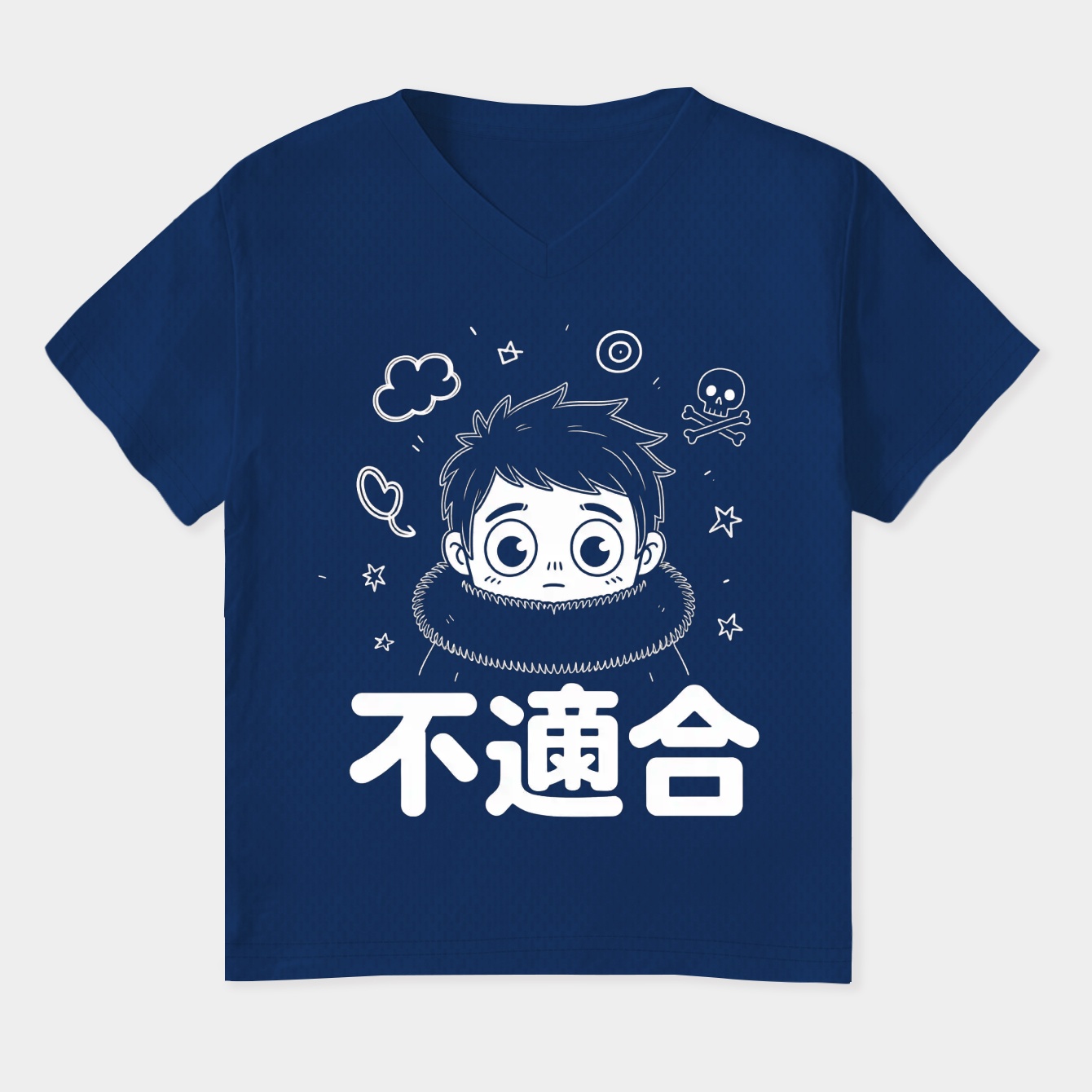 Misfit Outcast Expression Women's Plus Size V-Neck T-Shirt