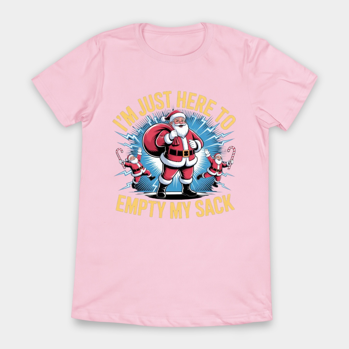 i'm just here to empty my sack santa rude innuendo