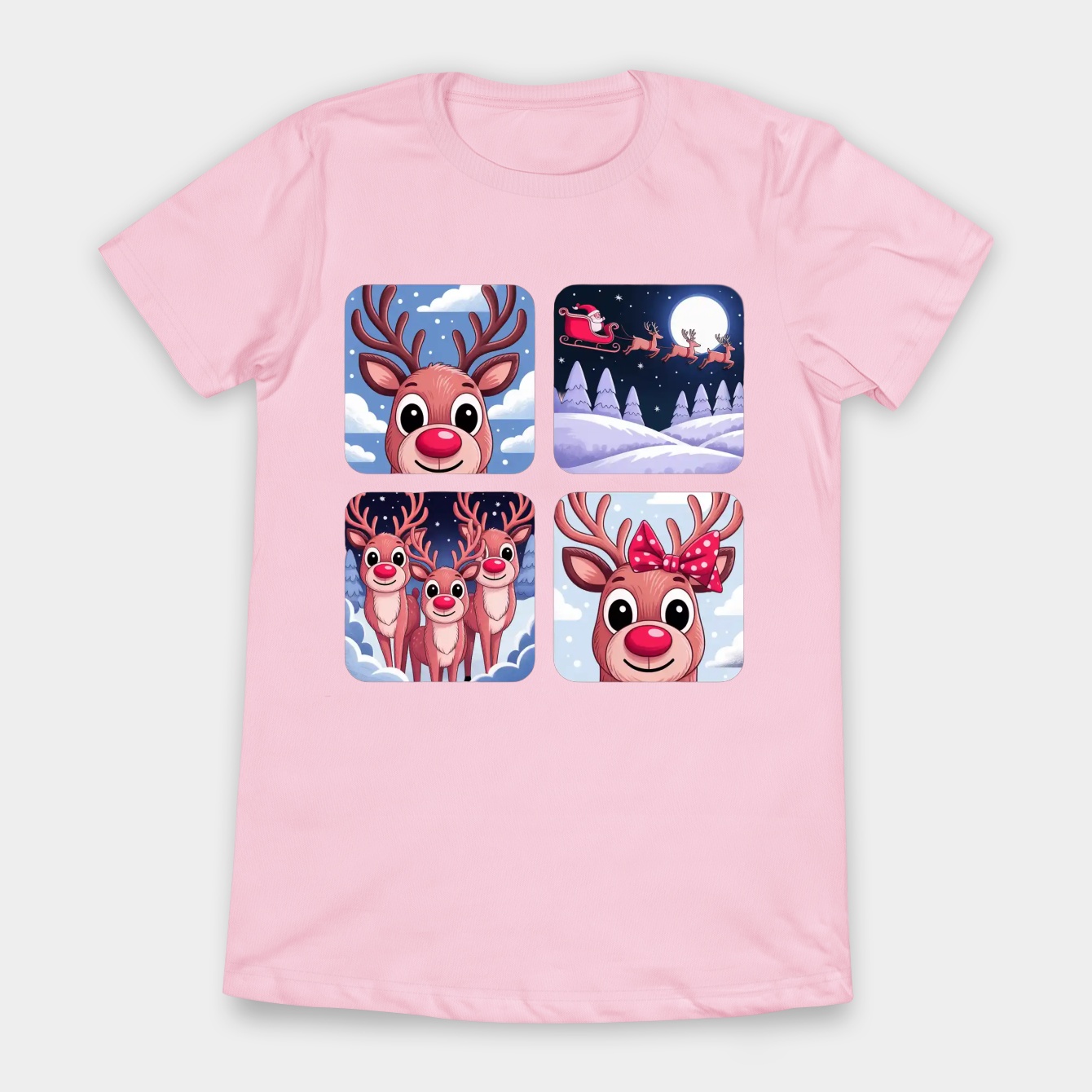 Rudolph Squares Women's T-Shirt