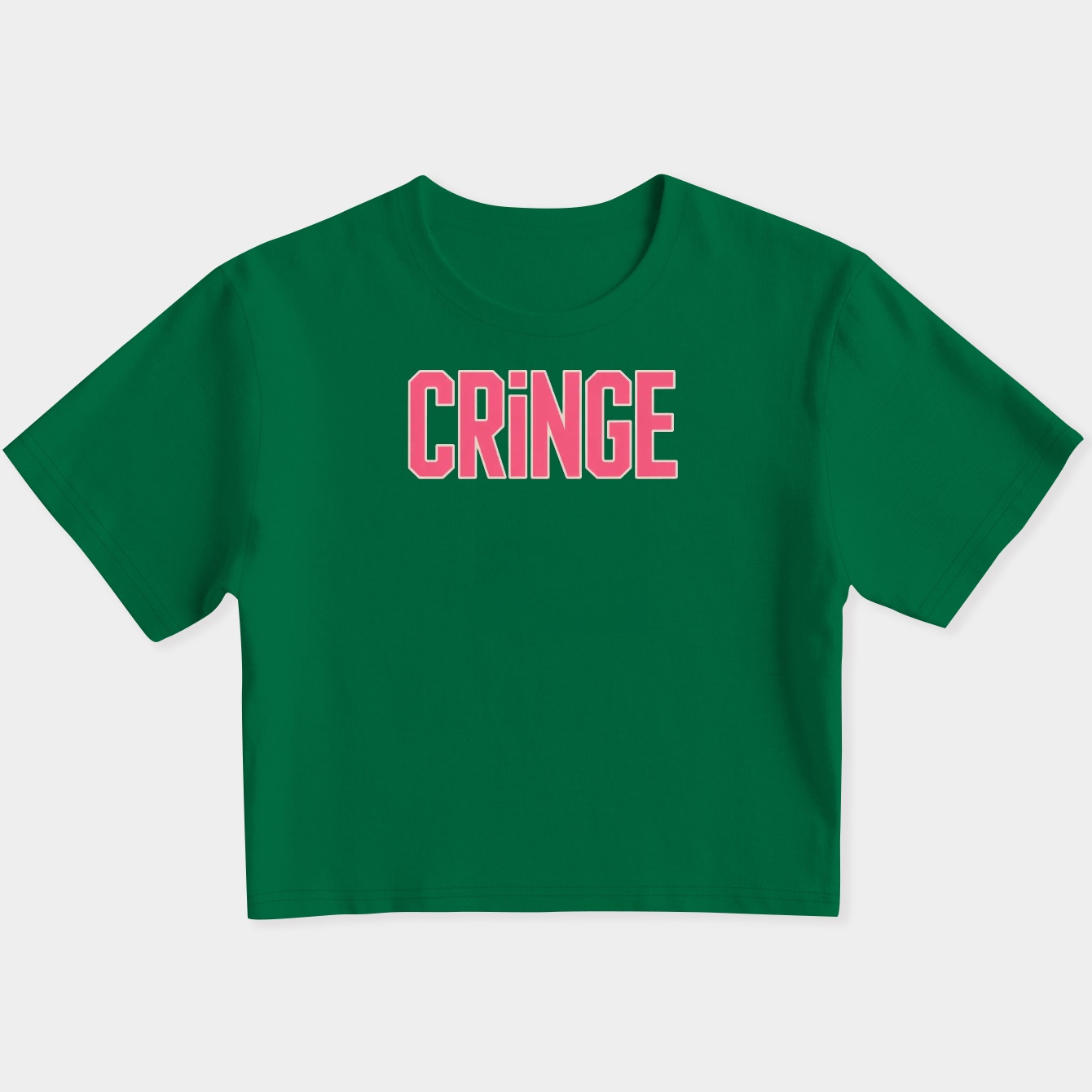 CRINGE Bold Retro Text Women's Slim Fit Baby Tee