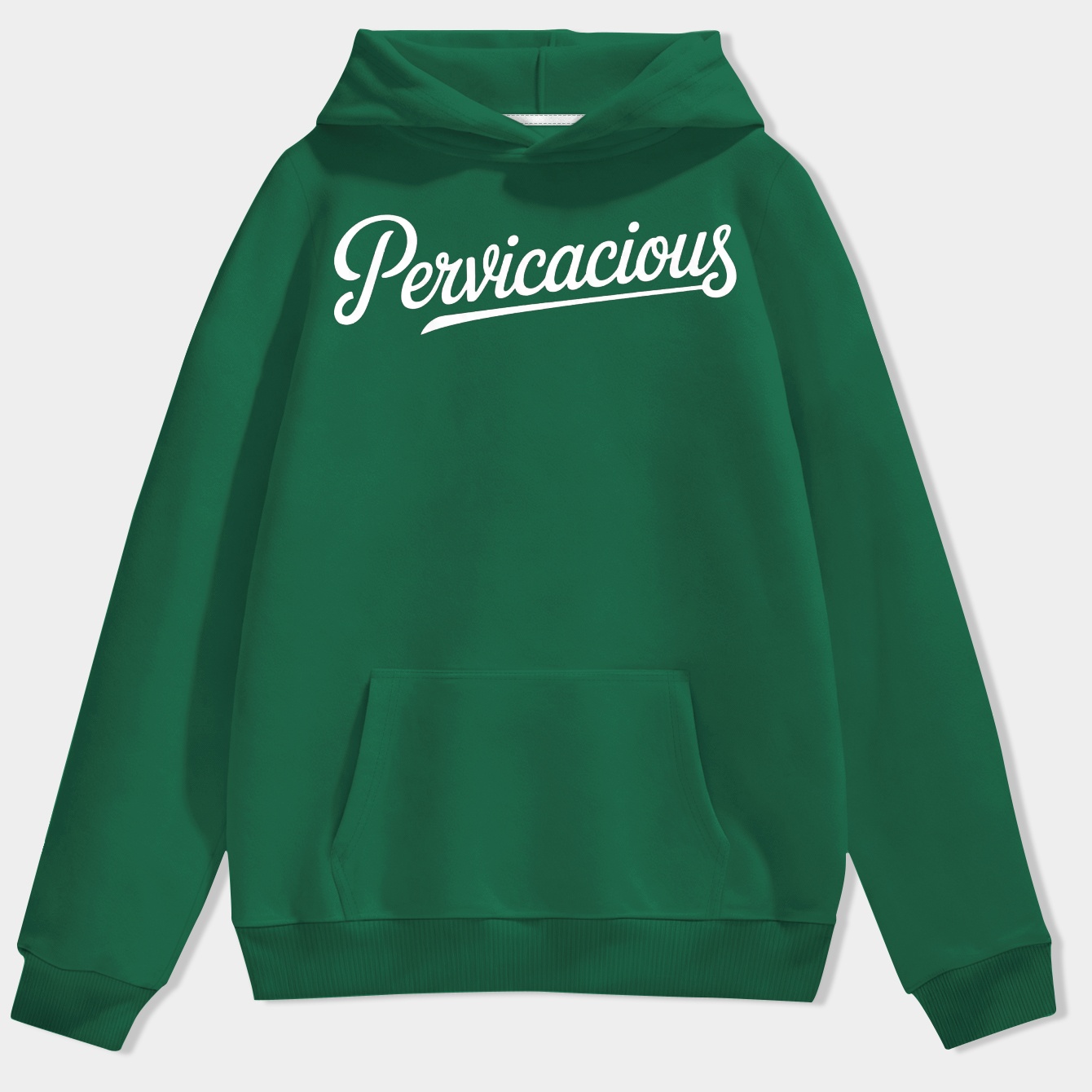 pervicacious bold script design Men's Hoodie
