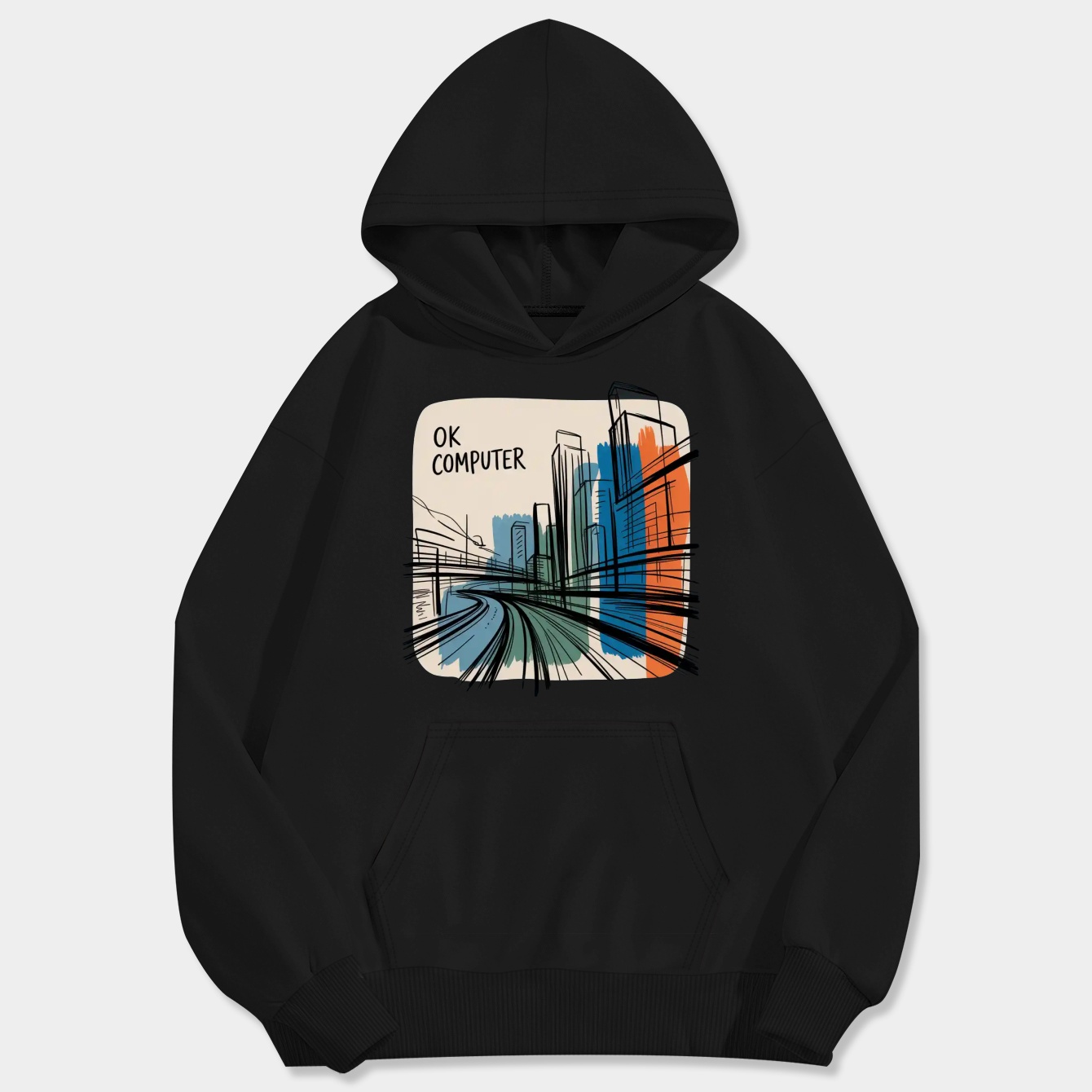 Ok Computer Men's Big & Tall Hoodie