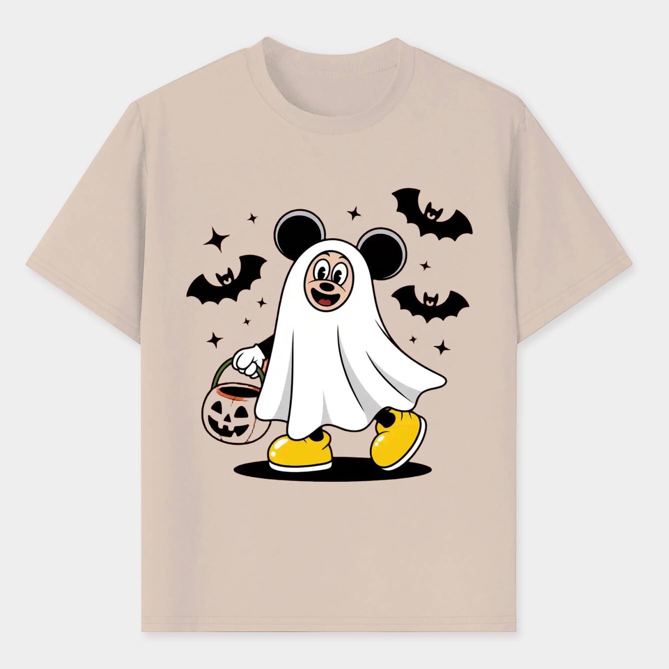 Mickey Mouse Spooky Ghost Mickey Men's T-Shirt