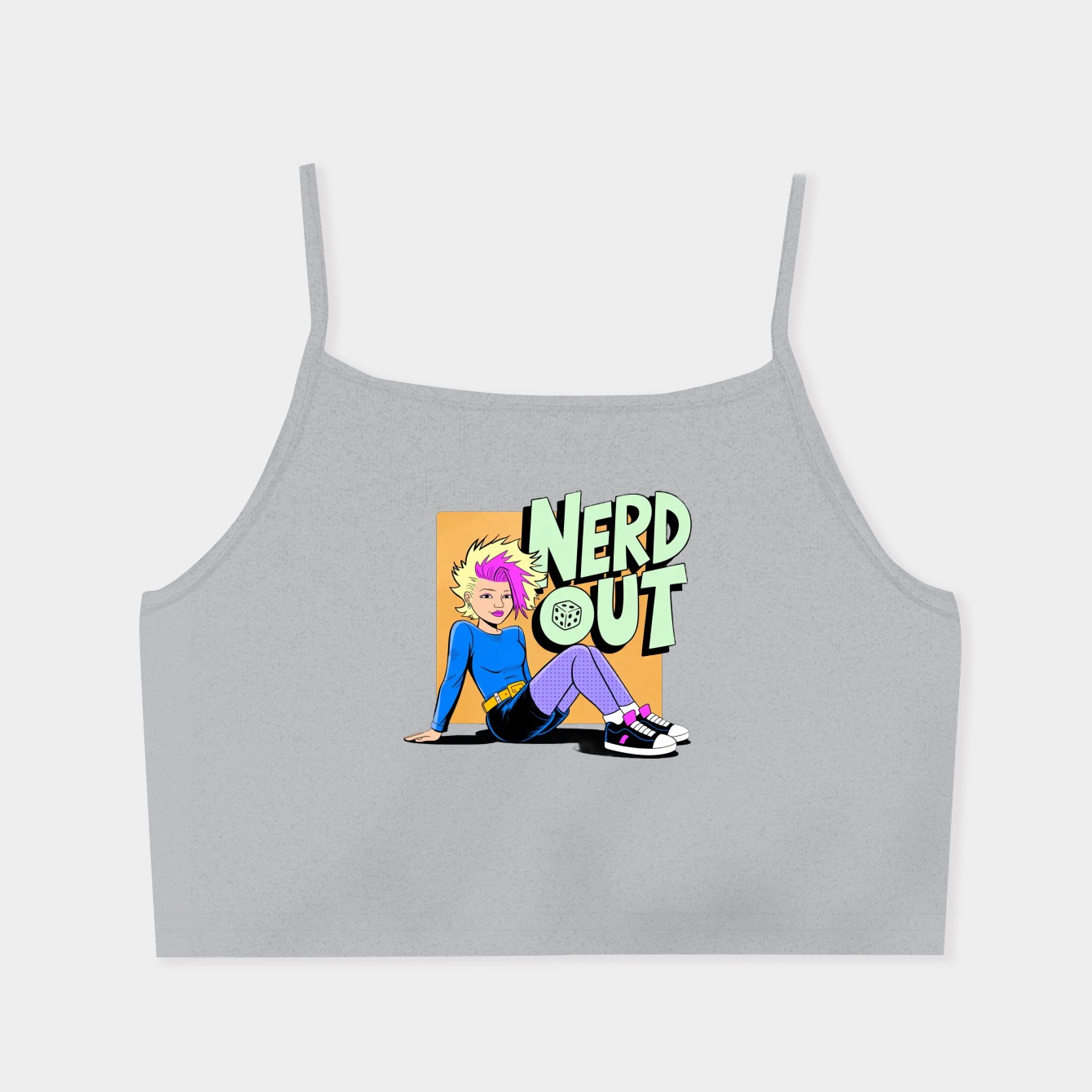 Nerd Out Isko Women's  Spaghetti Strap Tank Top