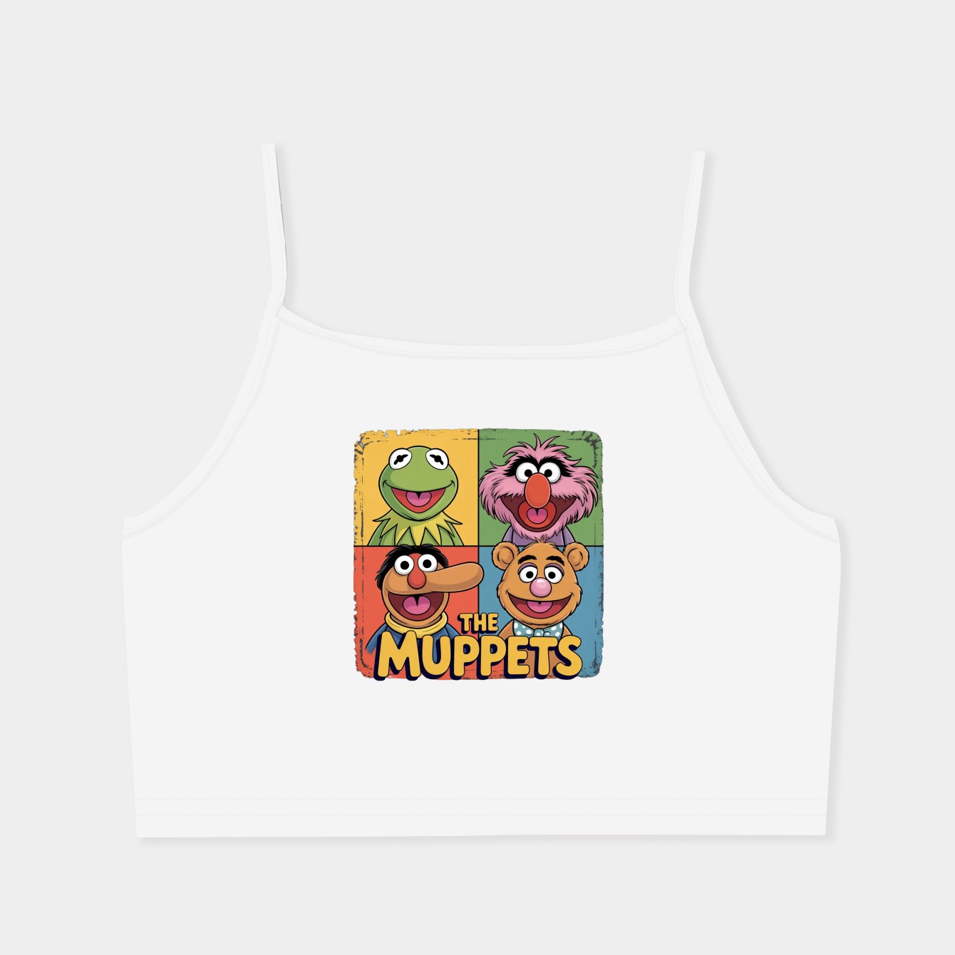 The Muppets Muppet Square Women's  Spaghetti Strap Tank Top