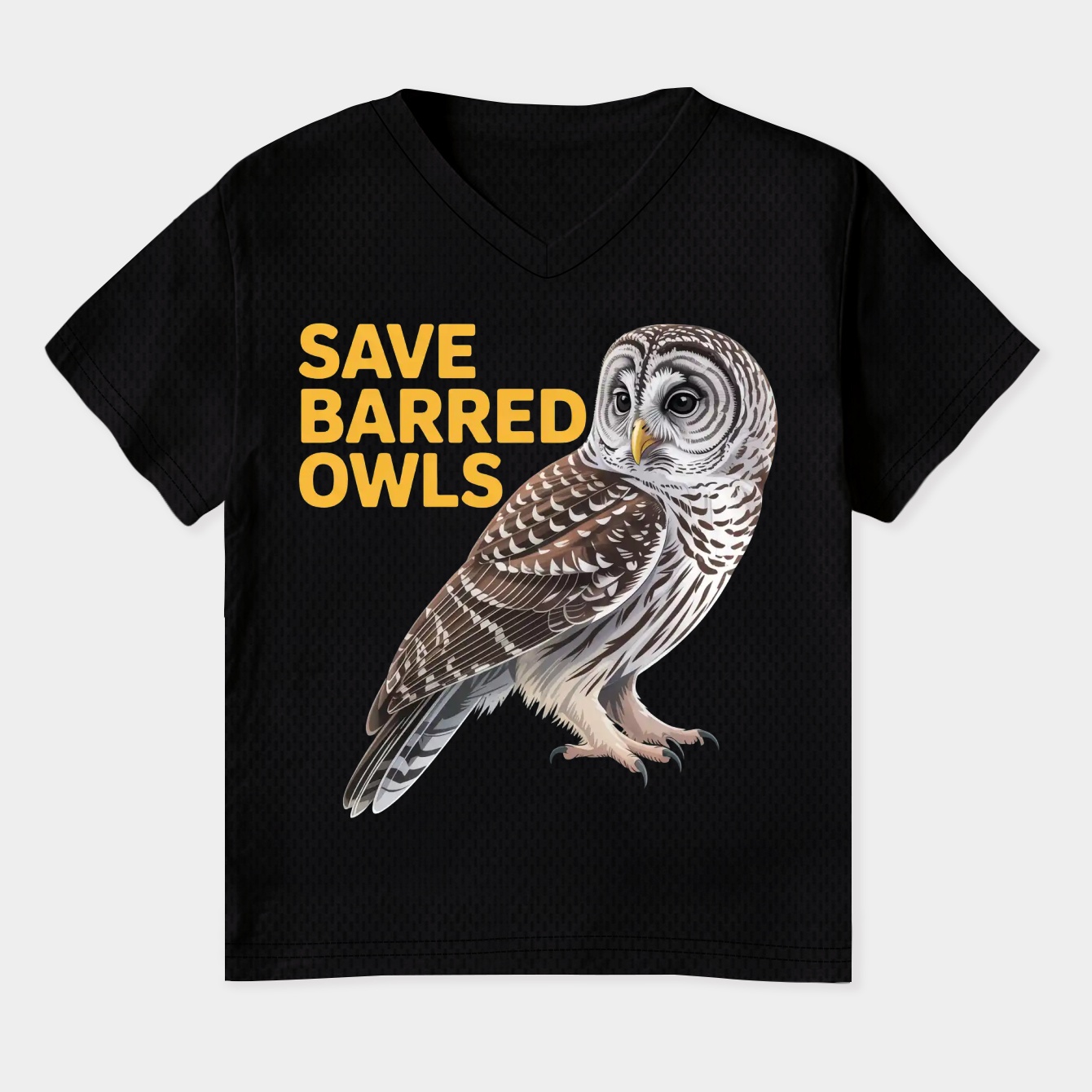 Save Barred Owls Women's Plus Size V-Neck T-Shirt