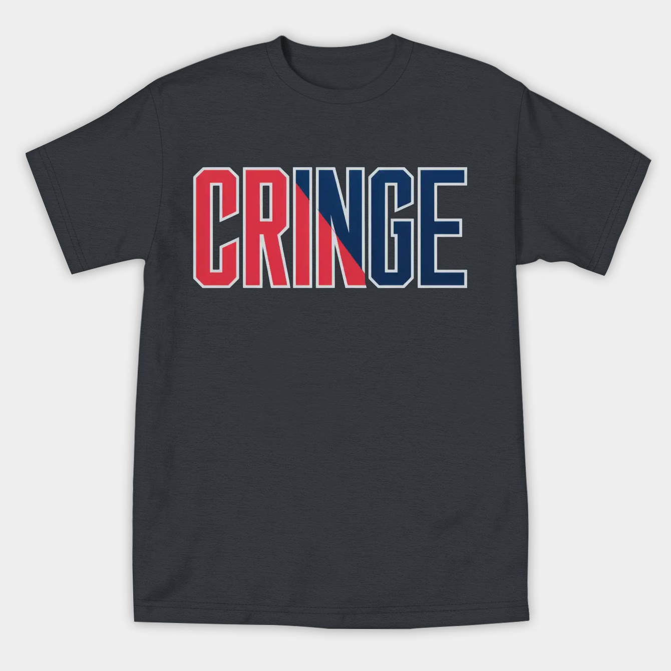 CRINGE Bold Split Logo Women's Athletic Performance T-Shirt