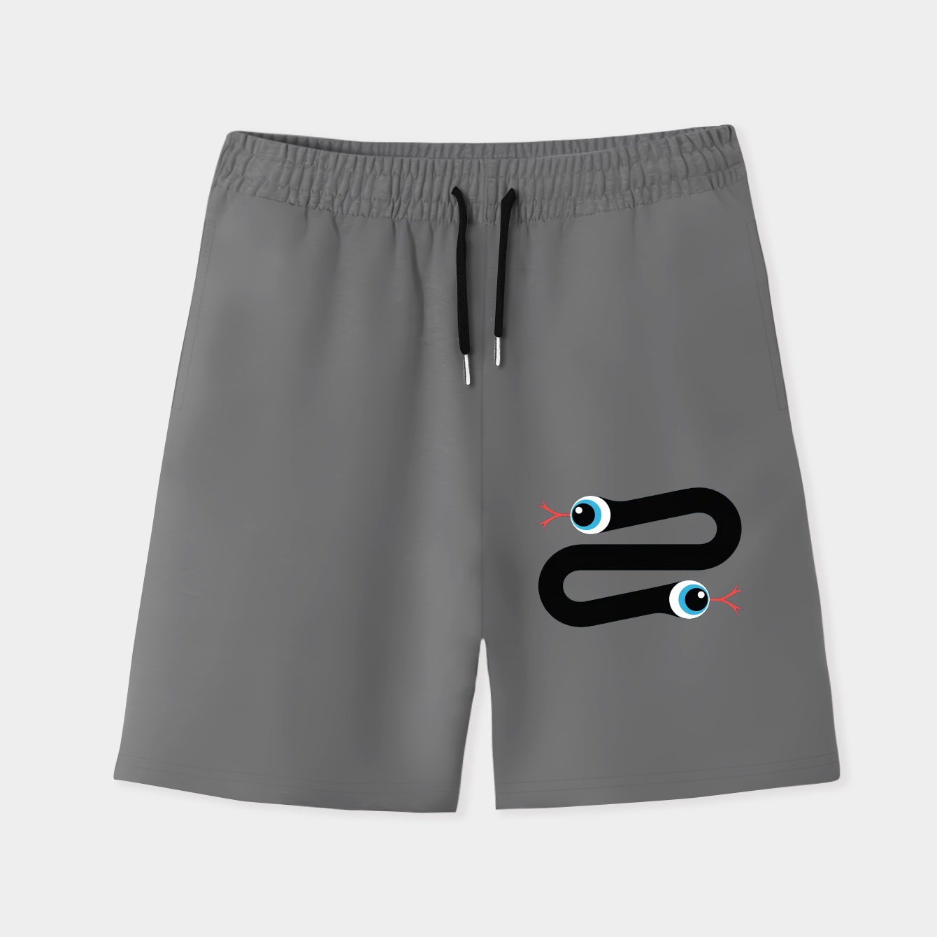 Two Headed Black Snake Men's Quick-Dry Athletic Shorts