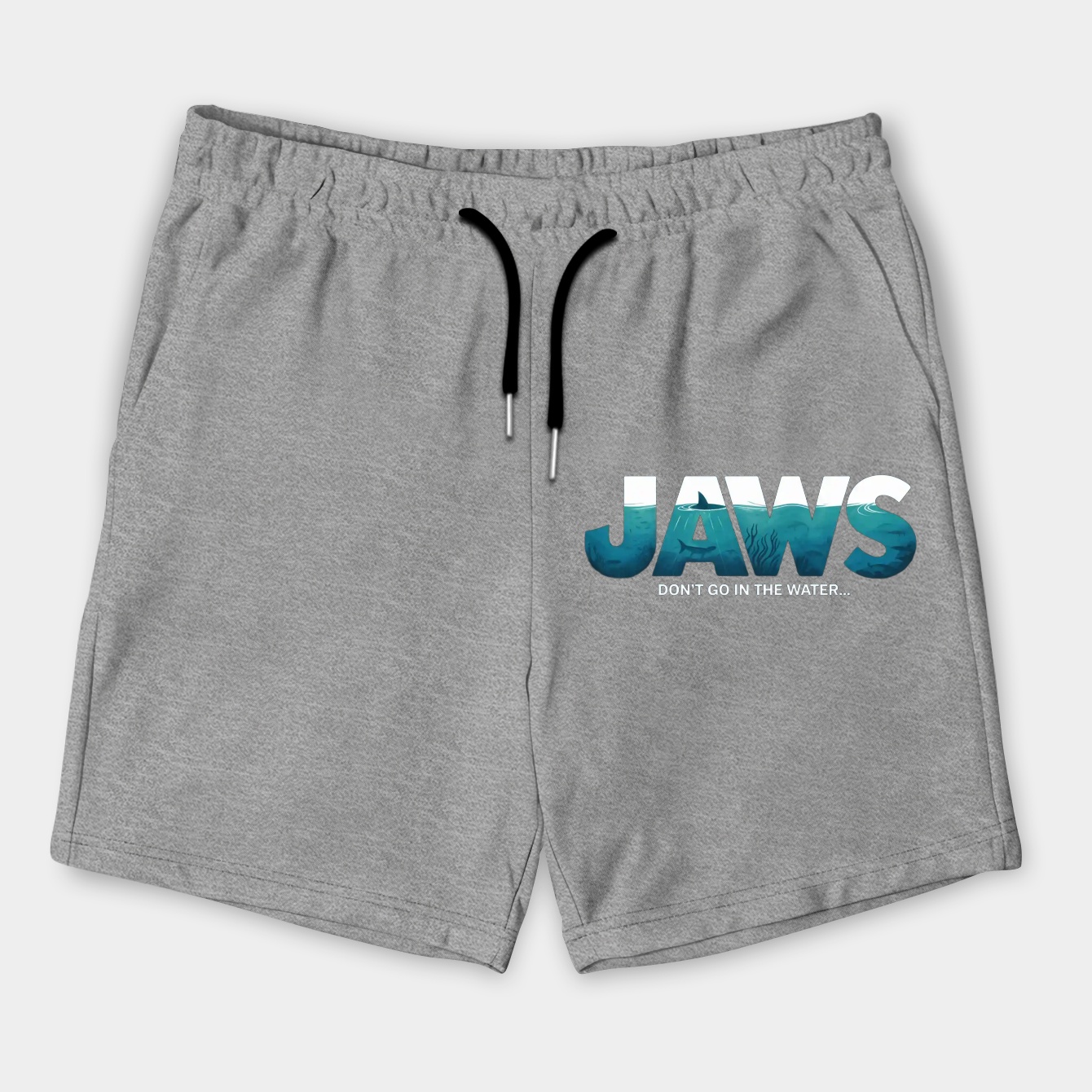 Jaws Script Ocean Imagery Men's Shorts
