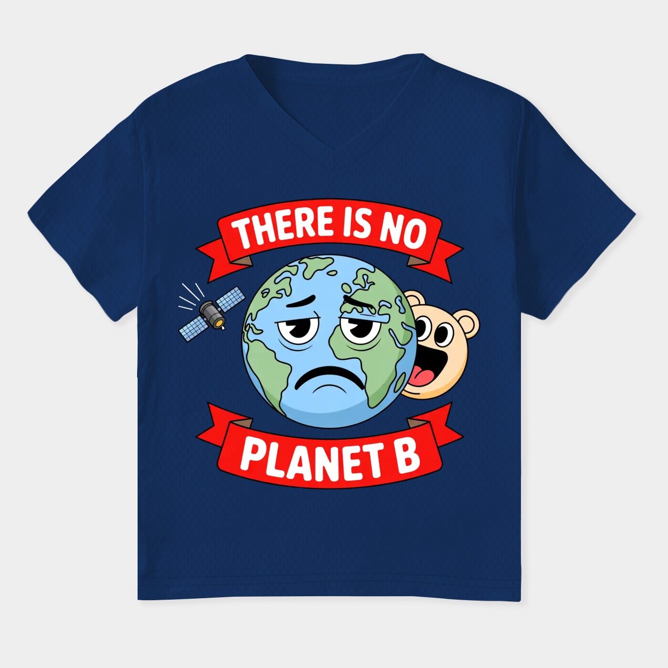 No Planet B Women's Plus Size V-Neck T-Shirt