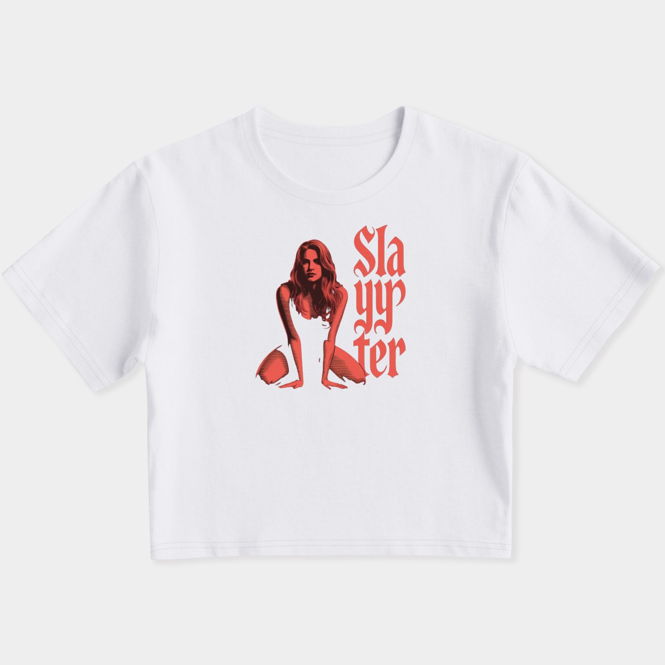 Slayyyter Women's Slim Fit Baby Tee