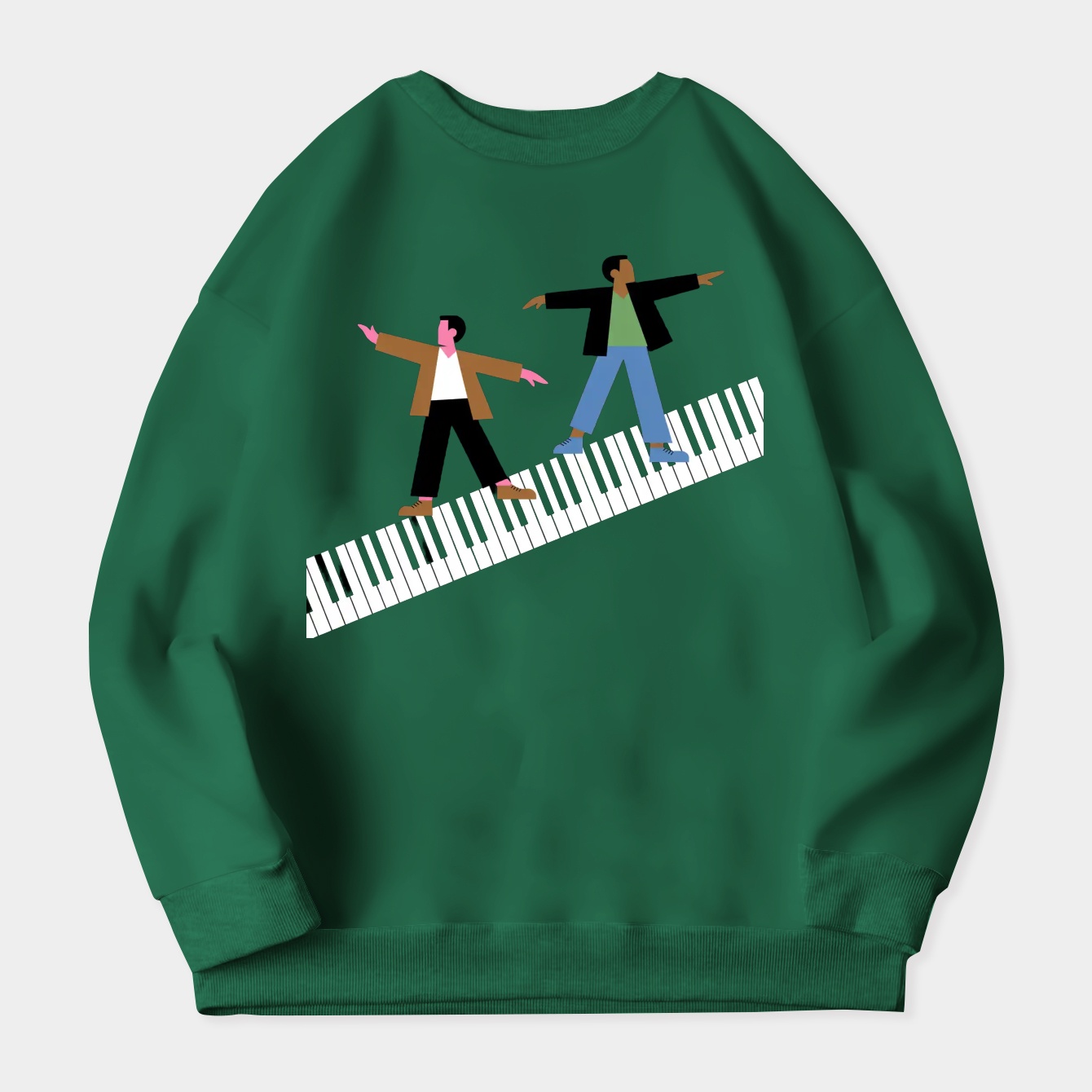 Big Piano Scene Women's Crewneck Sweatshirt